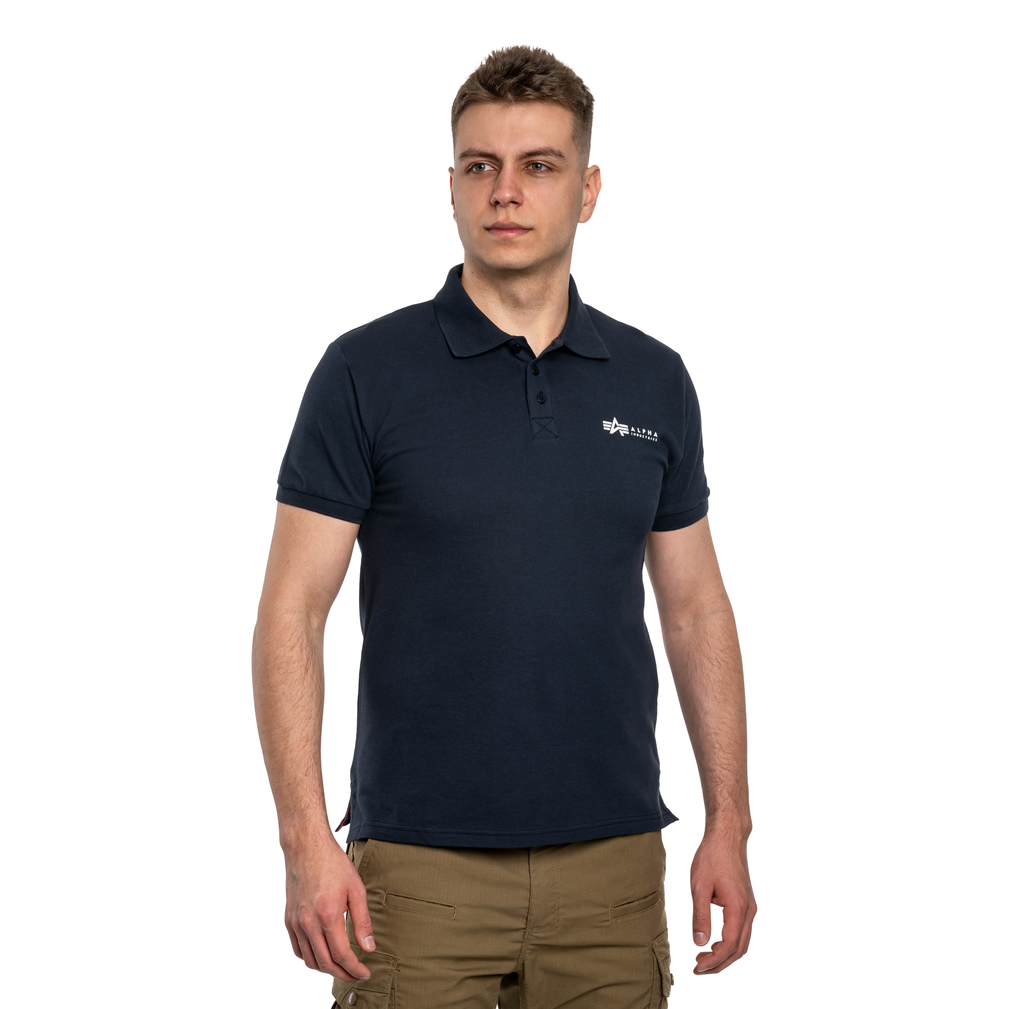 Koszulka Polo Alpha Industries Basic Small Logo - Replica Blue