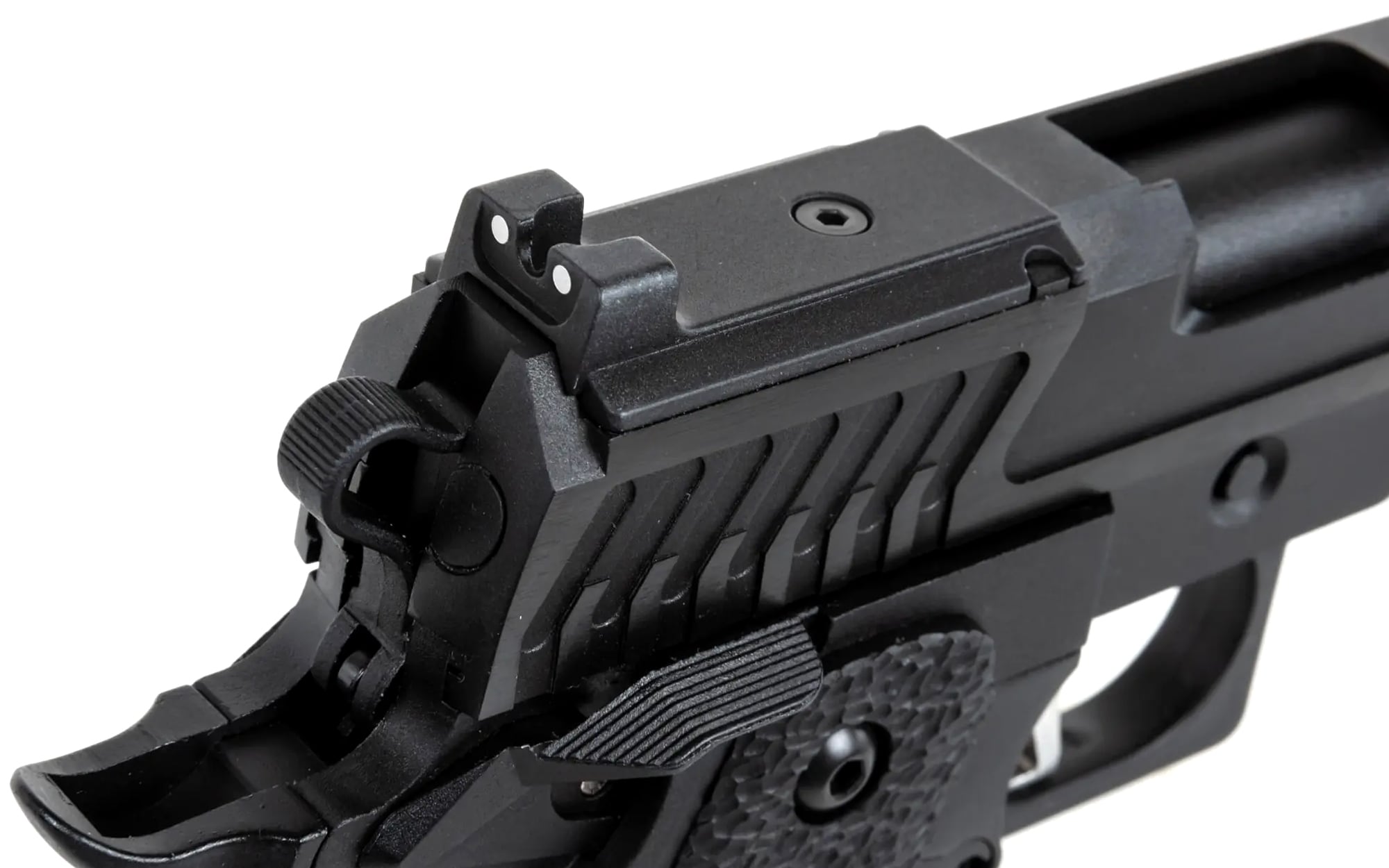 Pistolet ASG GBB SRC Dark Viper Dual Power z magazynkiem CO2 i walizką - Black