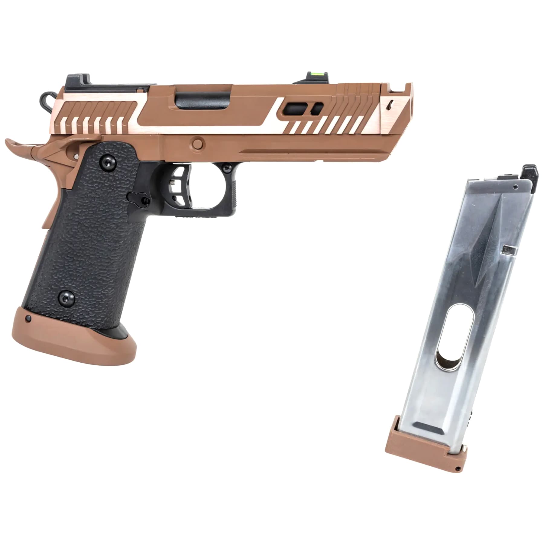 Pistolet ASG GBB SRC Sahara Viper Dual Power z magazynkiem CO2 - Flat Dark Earth