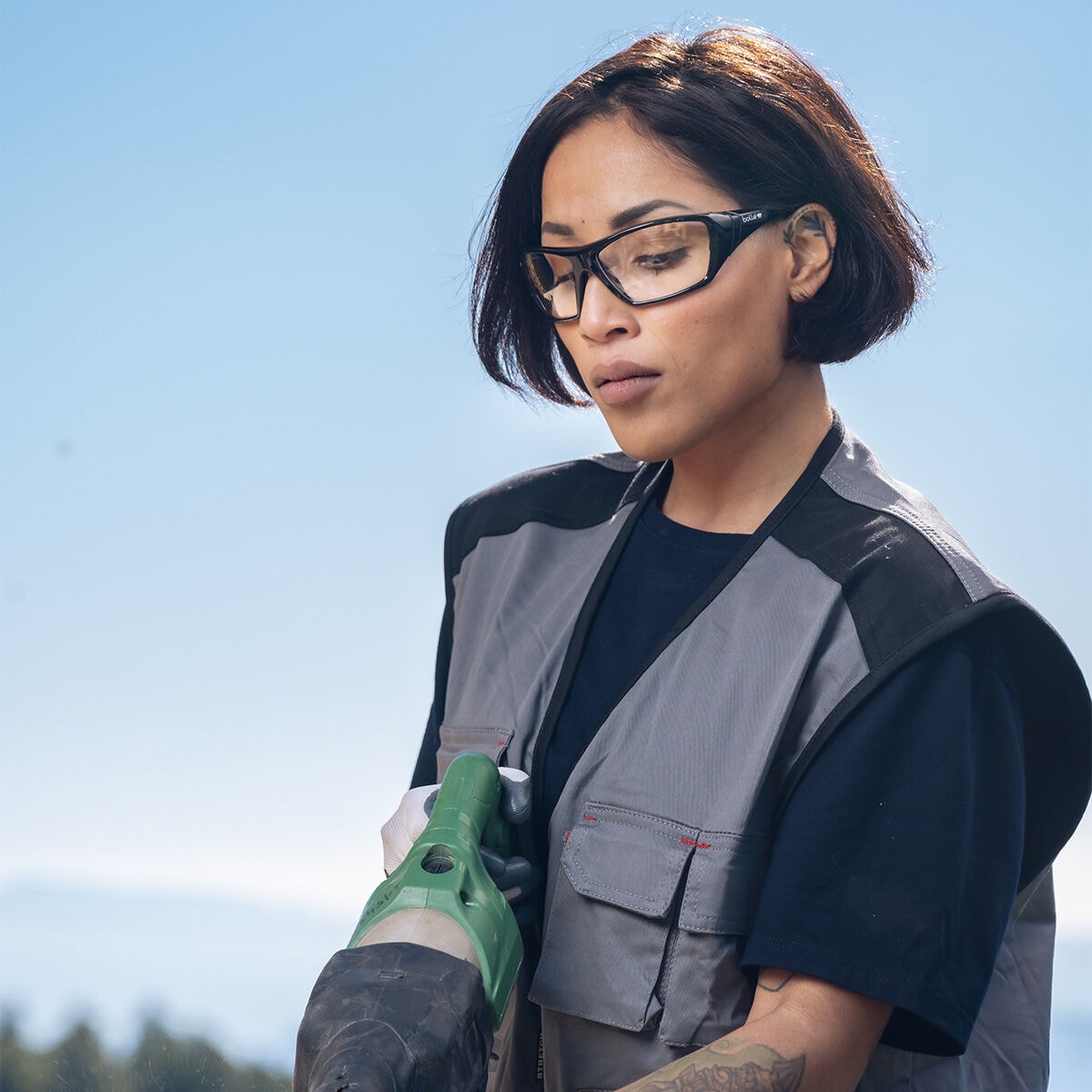 Okulary taktyczne Bolle Hustler - Clear