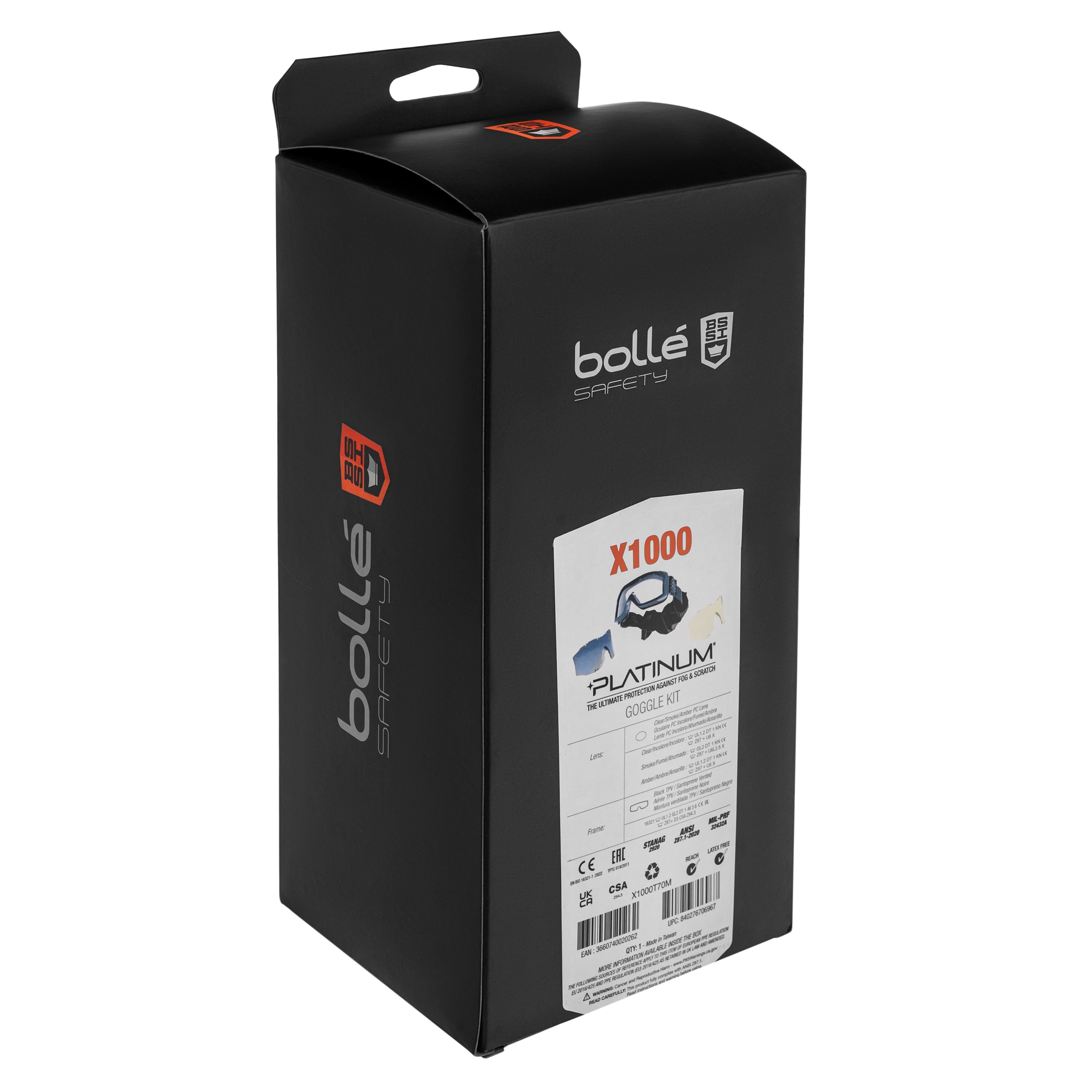 Gogle taktyczne Bolle X1000T 70M