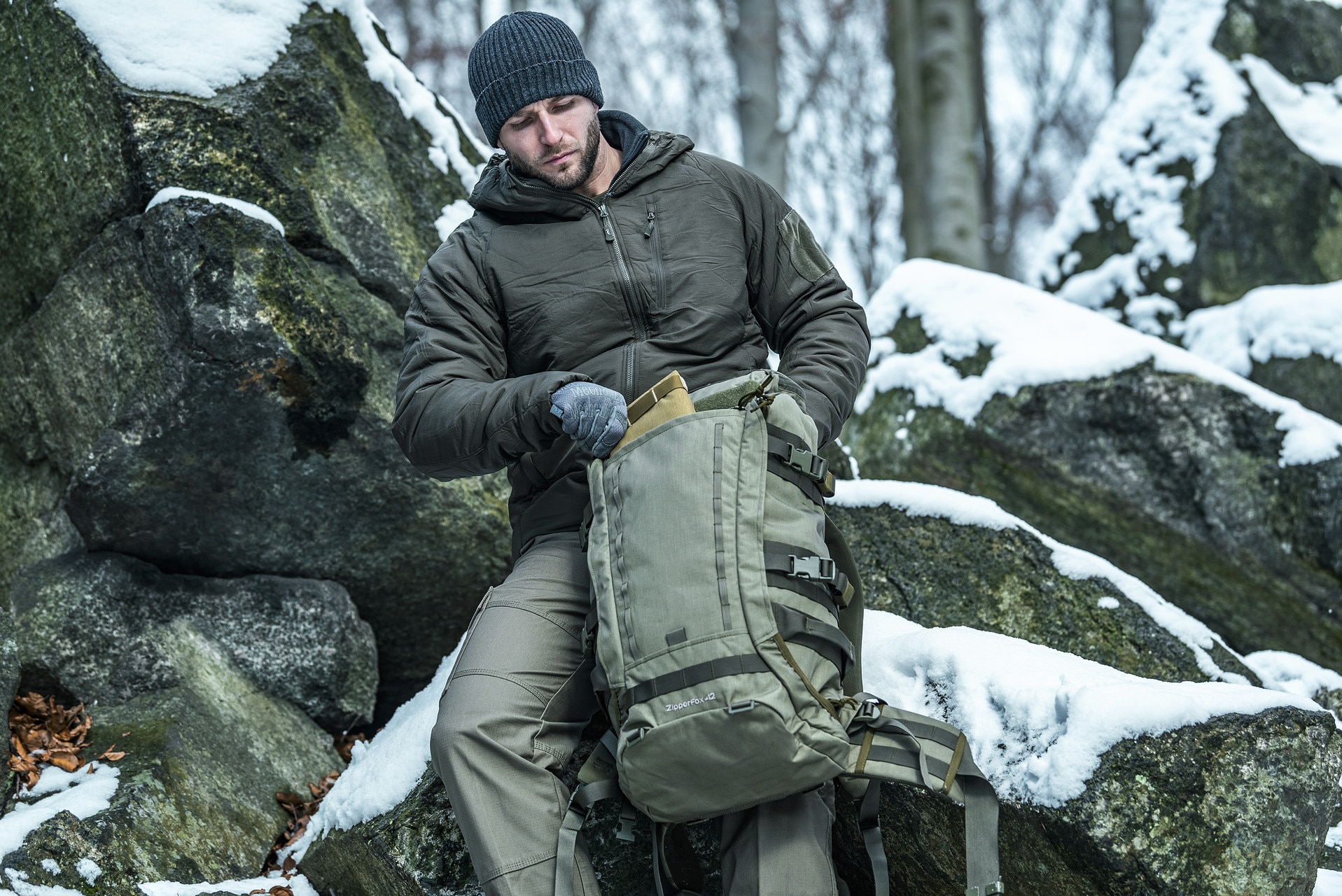 Plecak Wisport Zipper Fox 42 40 l - RAL 7013