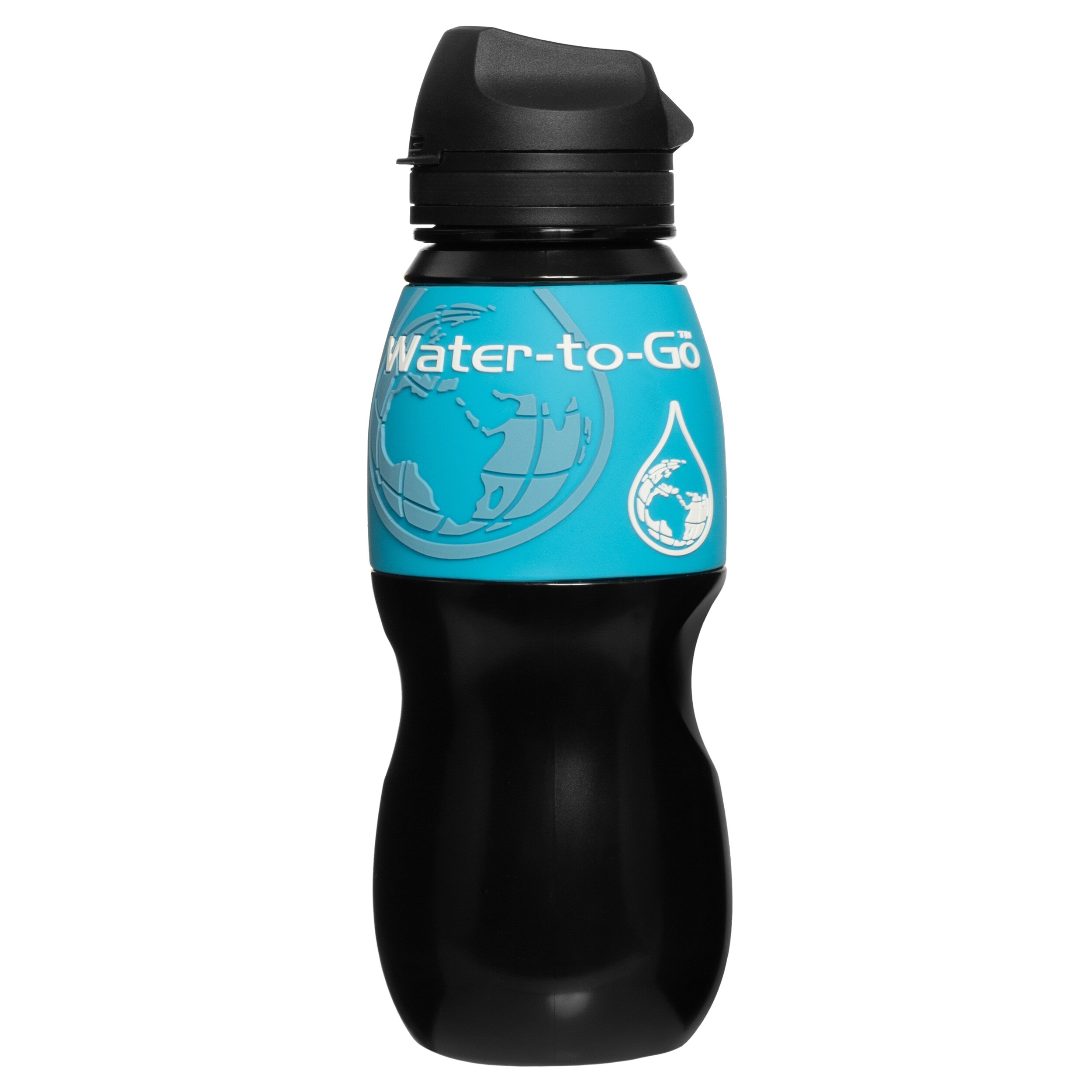 Пляшка з фільтром Water-to-Go 750 мл 2024 - Чорна/Синя