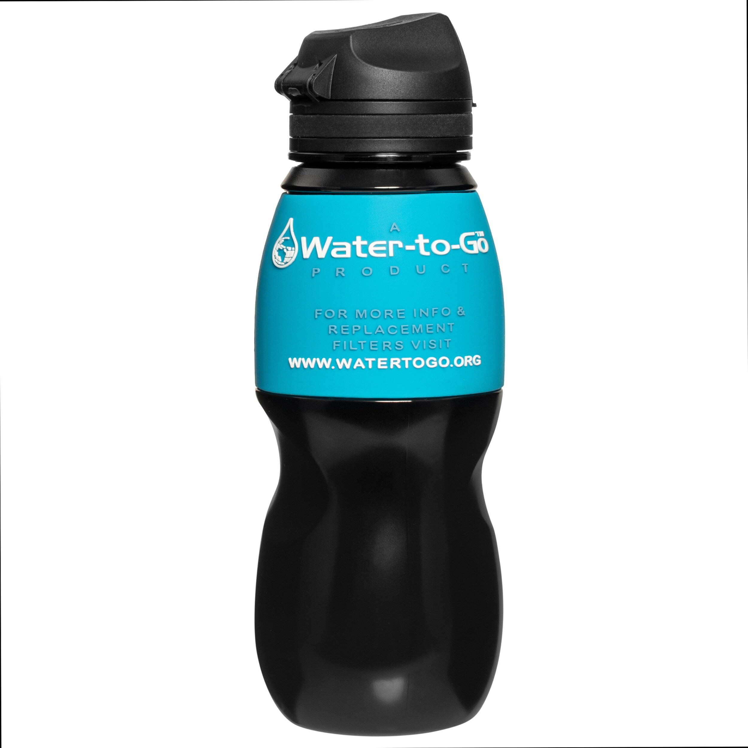 Пляшка з фільтром Water-to-Go 750 мл 2024 - Чорна/Синя