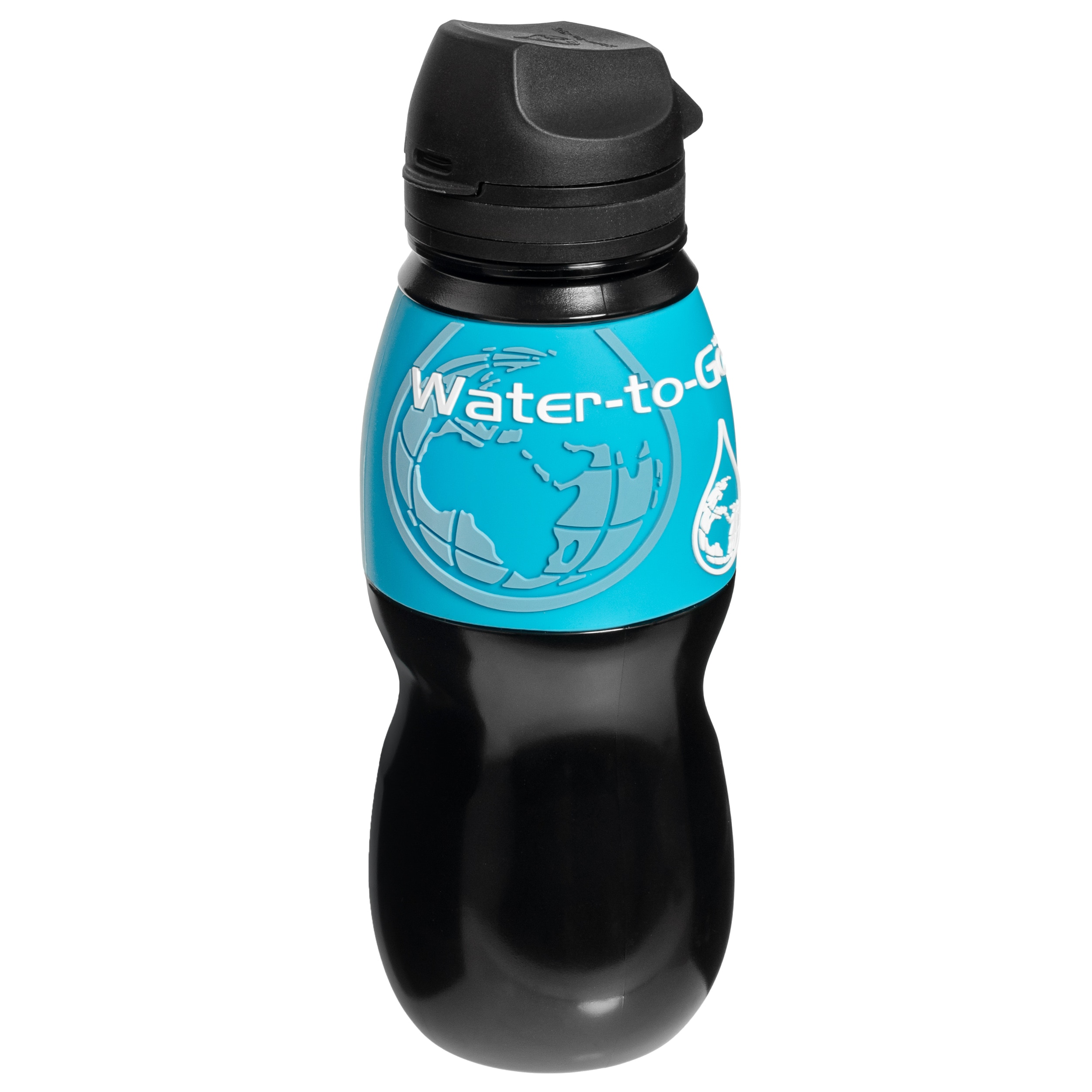 Пляшка з фільтром Water-to-Go 750 мл 2024 - Чорна/Синя