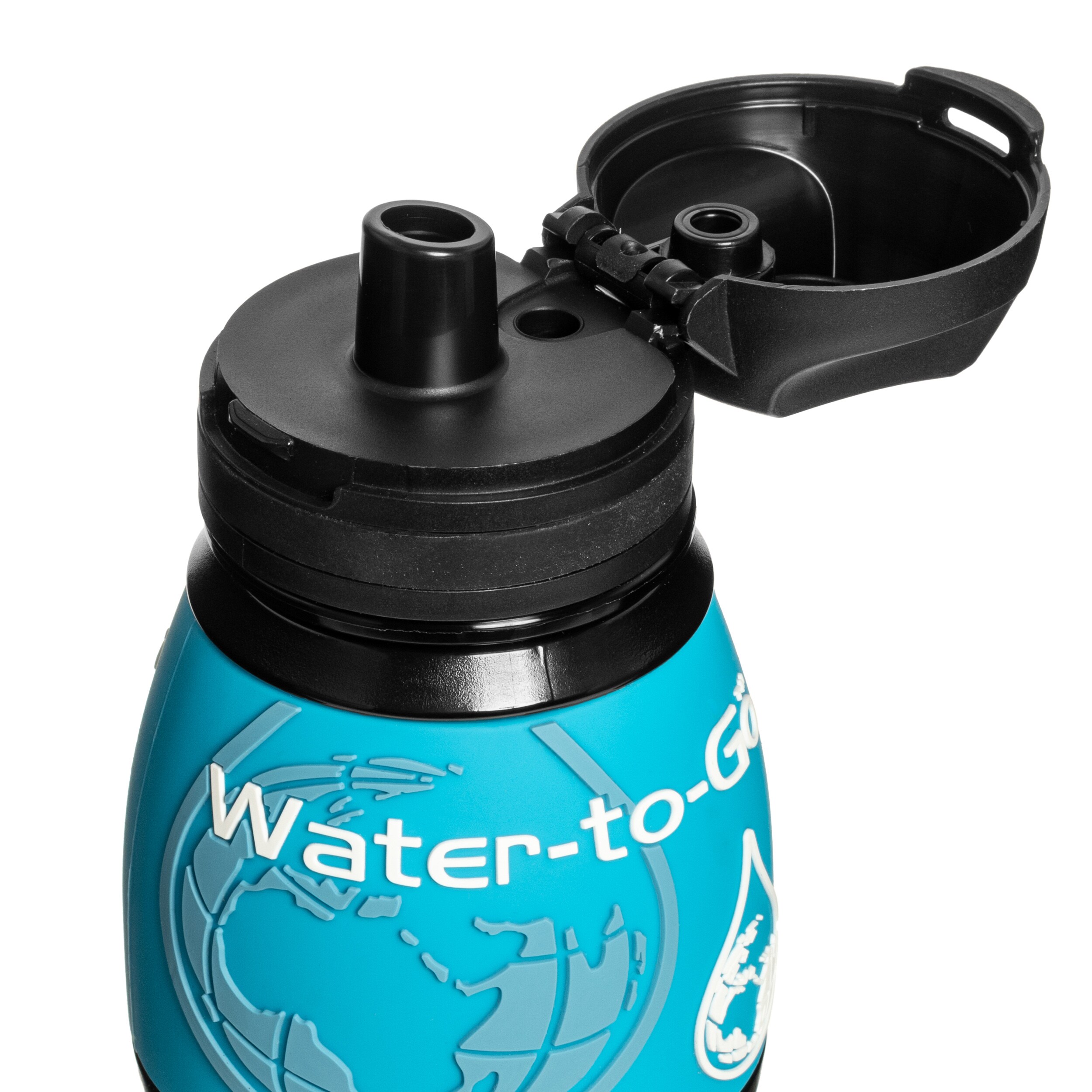 Пляшка з фільтром Water-to-Go 750 мл 2024 - Чорна/Синя