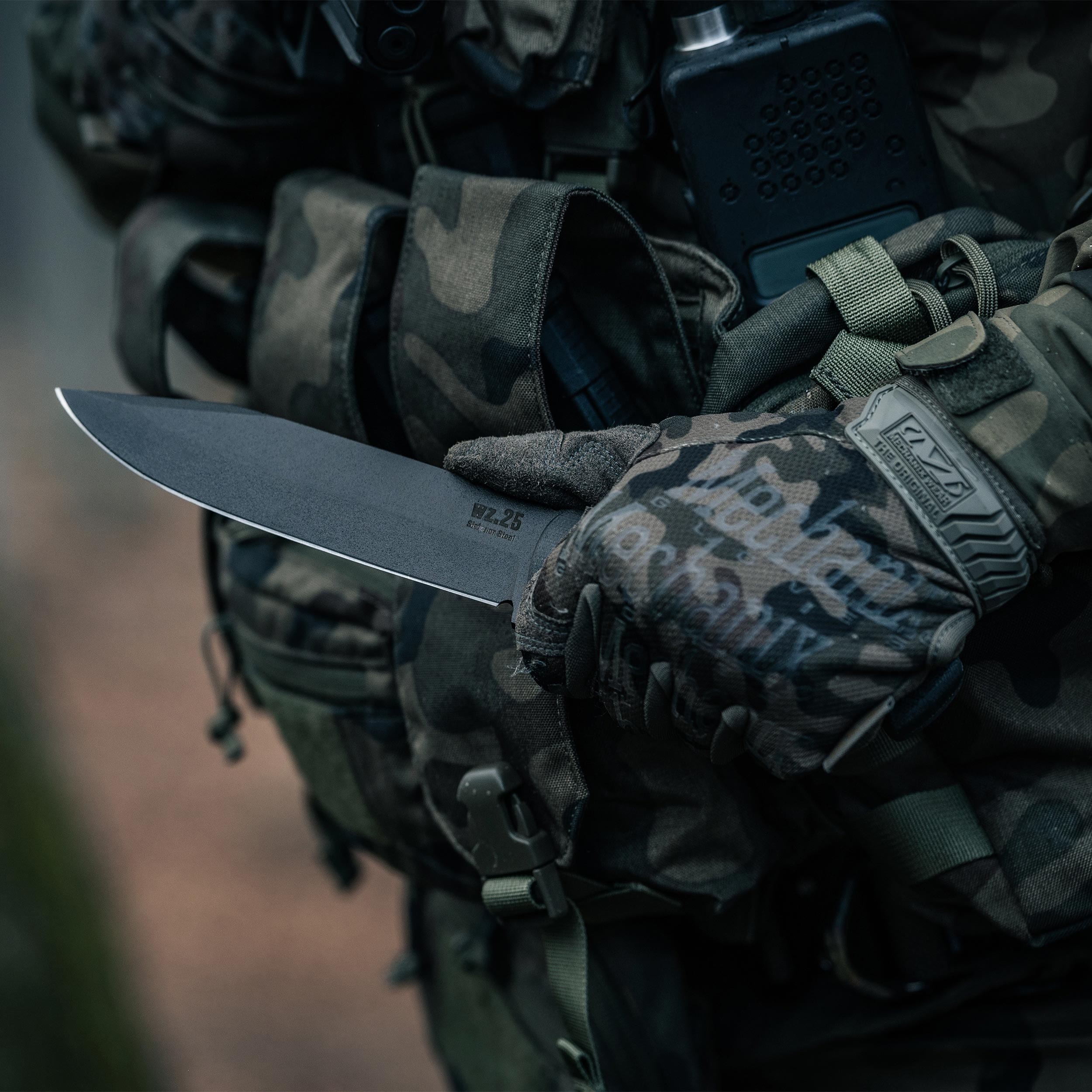 Za-Pas WZ.25 Grom Fixed Blade Knife - Black