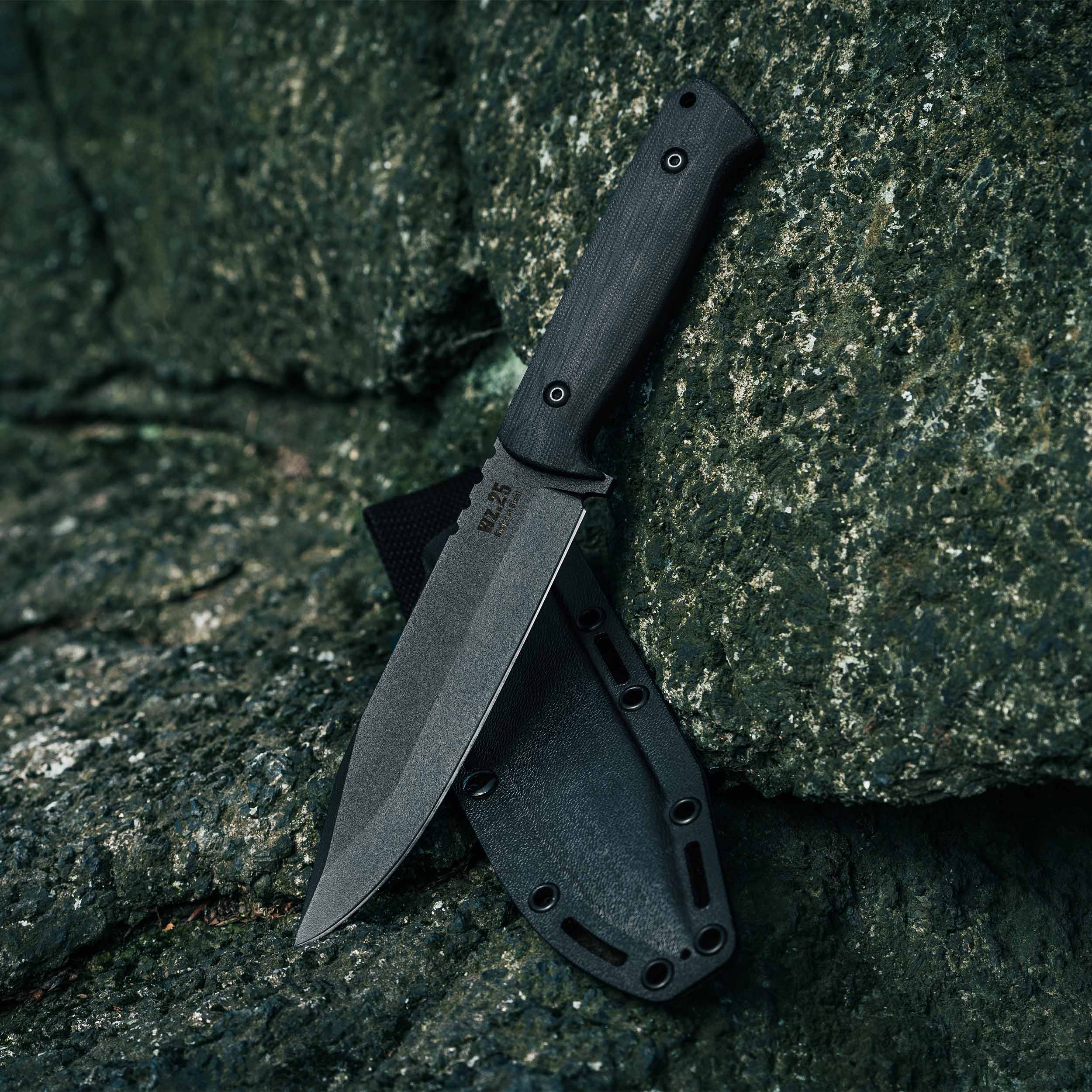 Za-Pas WZ.25 Grom Fixed Blade Knife - Black