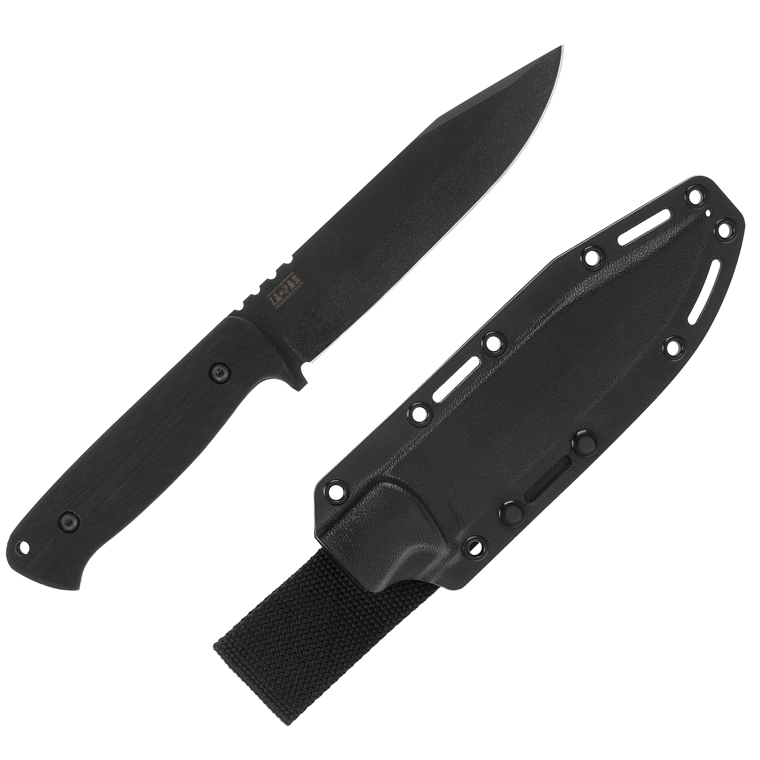 Za-Pas WZ.25 Grom Fixed Blade Knife - Black