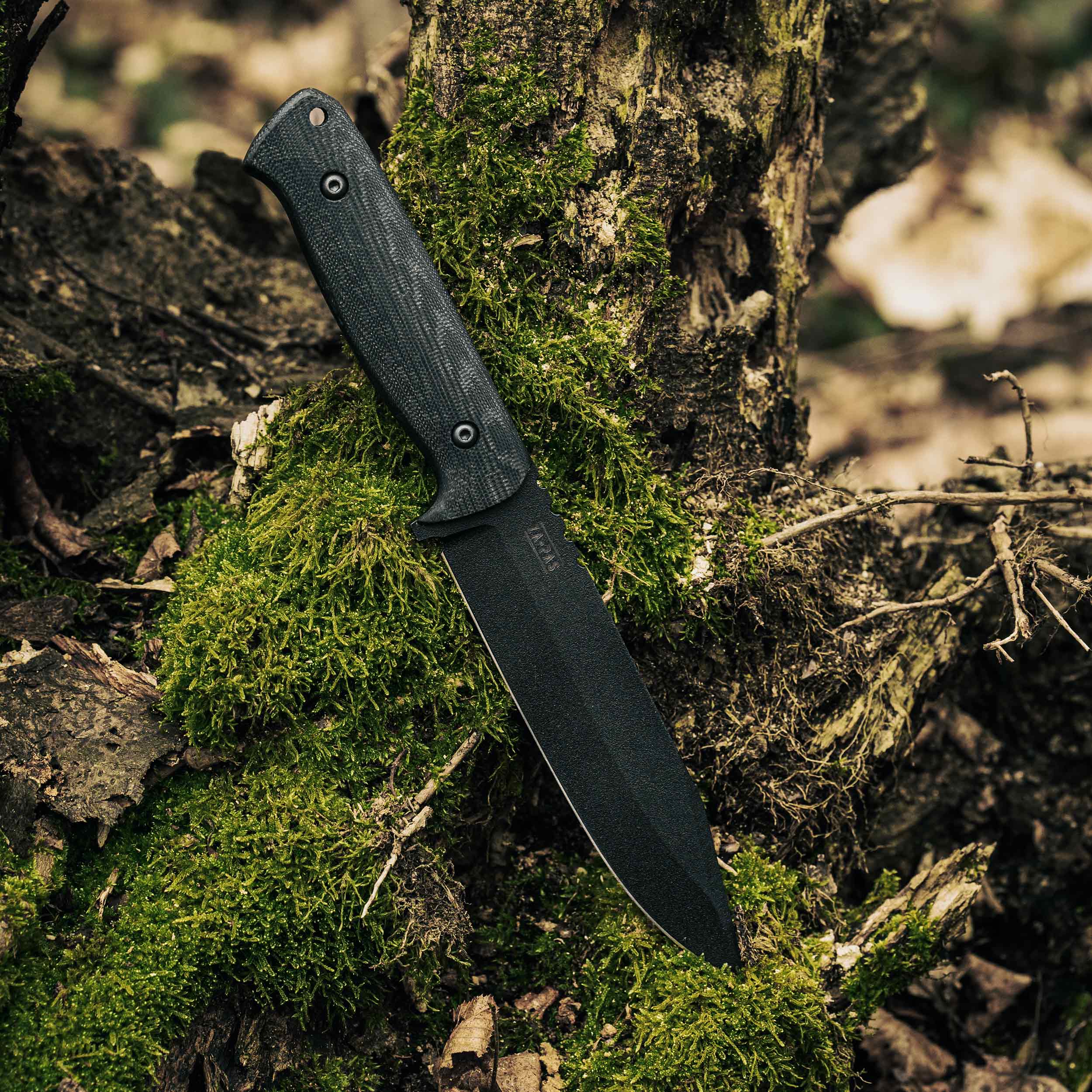 Za-Pas WZ.25 Grom Fixed Blade Knife - Black
