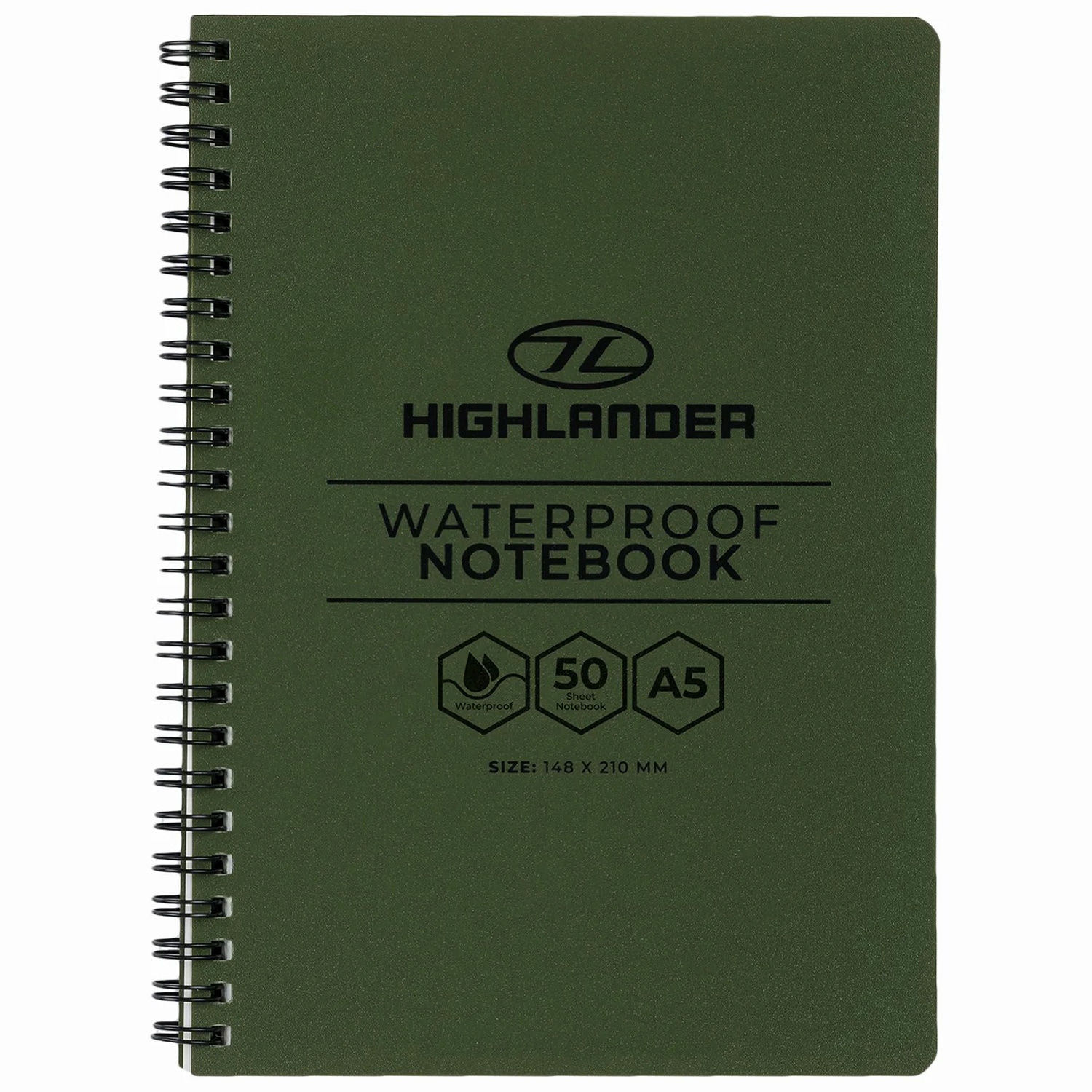 Notes wodoodporny Highlander Forces A5 148 x 210 mm - Olive