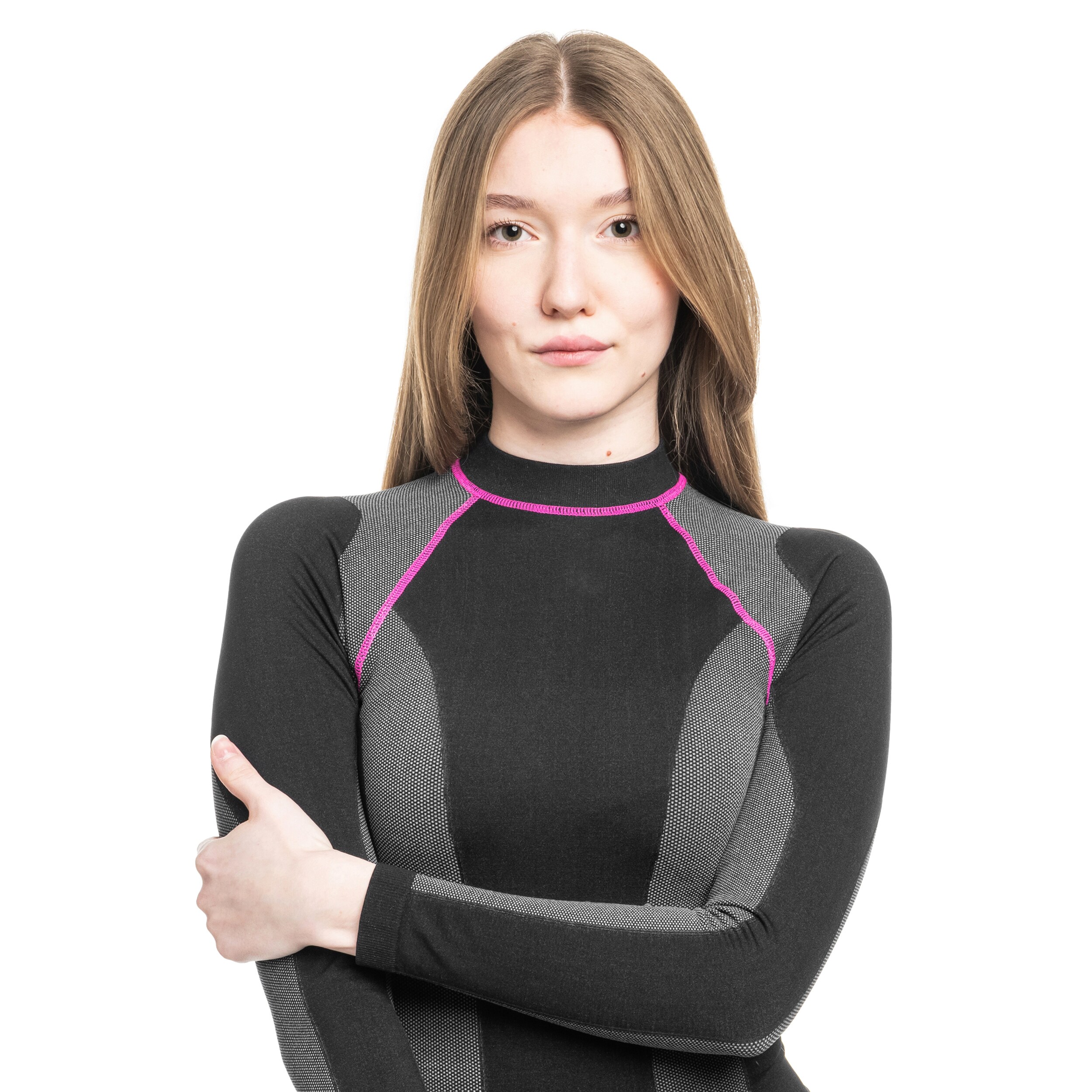 Koszulka termoaktywna damska Highlander Outdoor Thermo Tech Long Sleeve - Black