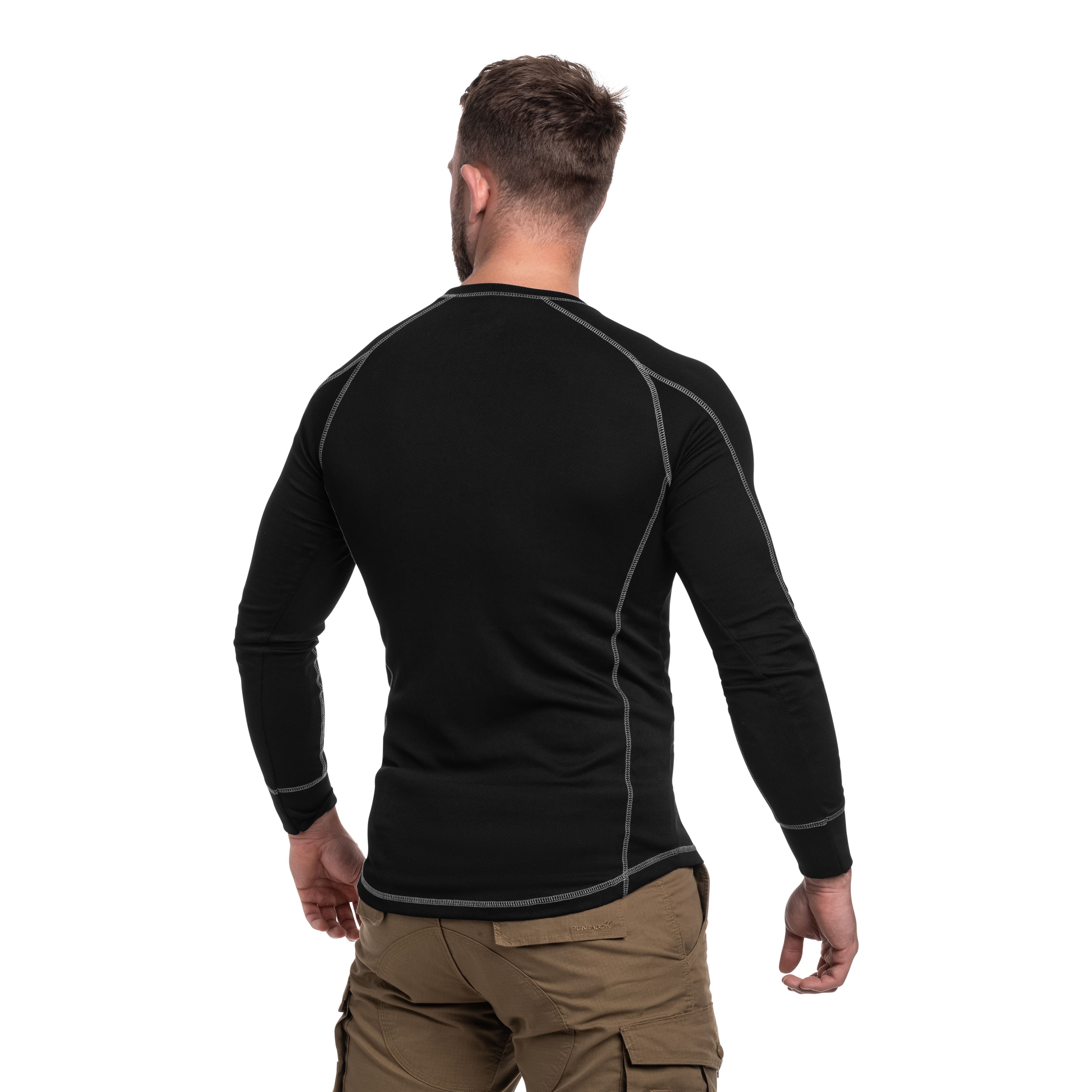Koszulka termoaktywna Highlander Outdoor Pro 120 Base Layer Long Sleeve - Black