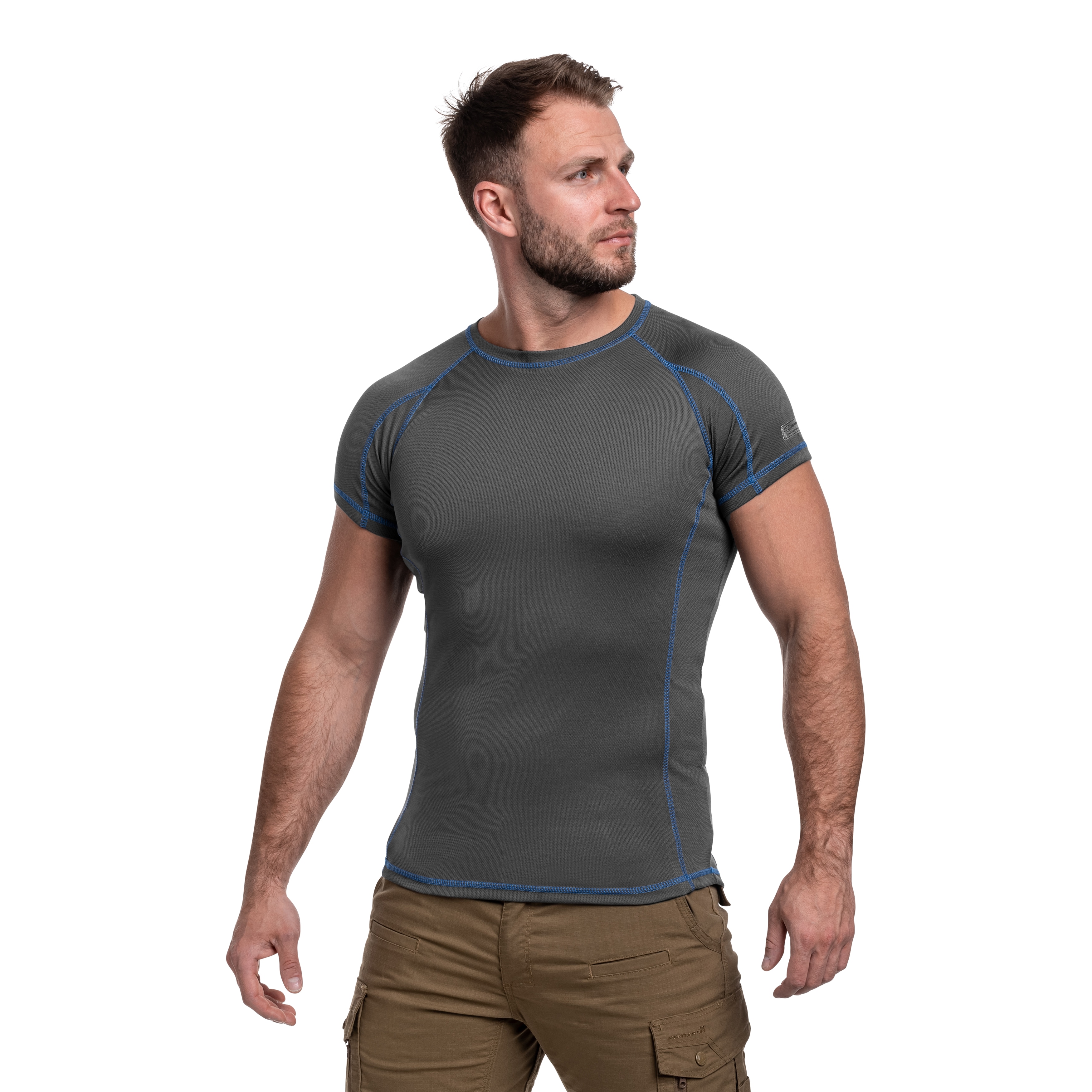 Koszulka termoaktywna Highlander Outdoor Pro 120 Base Layer - Grey