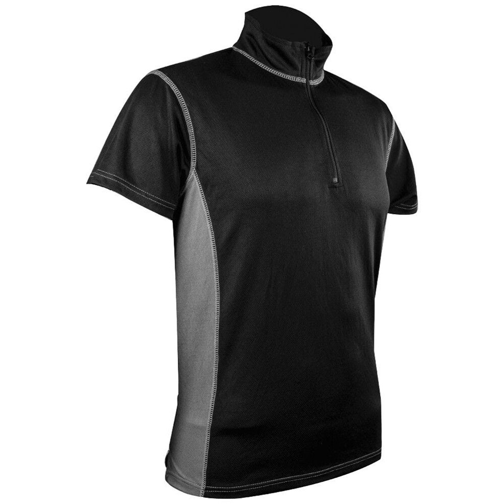 Термоактивна футболка Highlander Forces ProTech Zip Neck Base Layer - Black/Grey