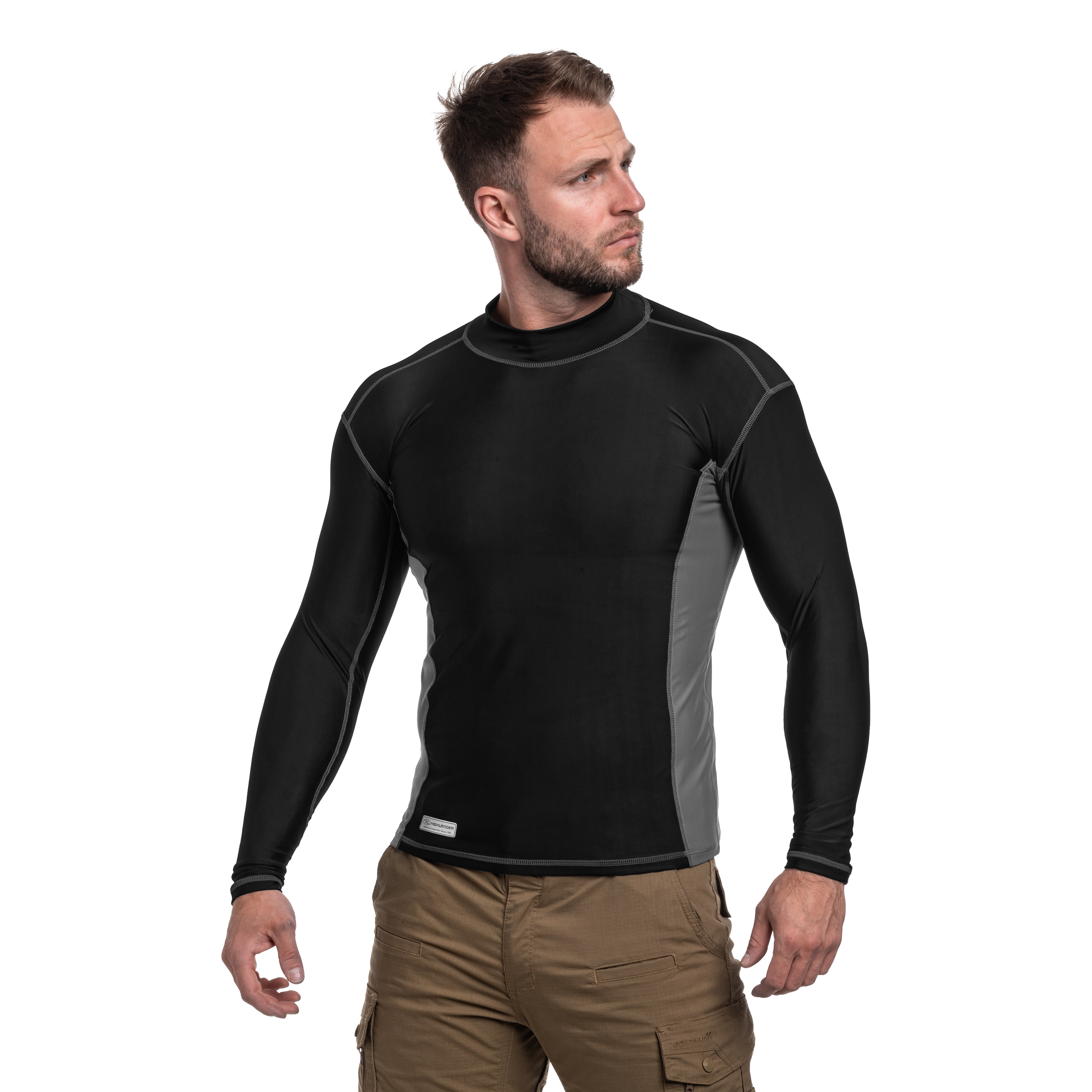Koszulka termoaktywna Highlander Forces Pro Comp Long Sleeve - Black/Grey