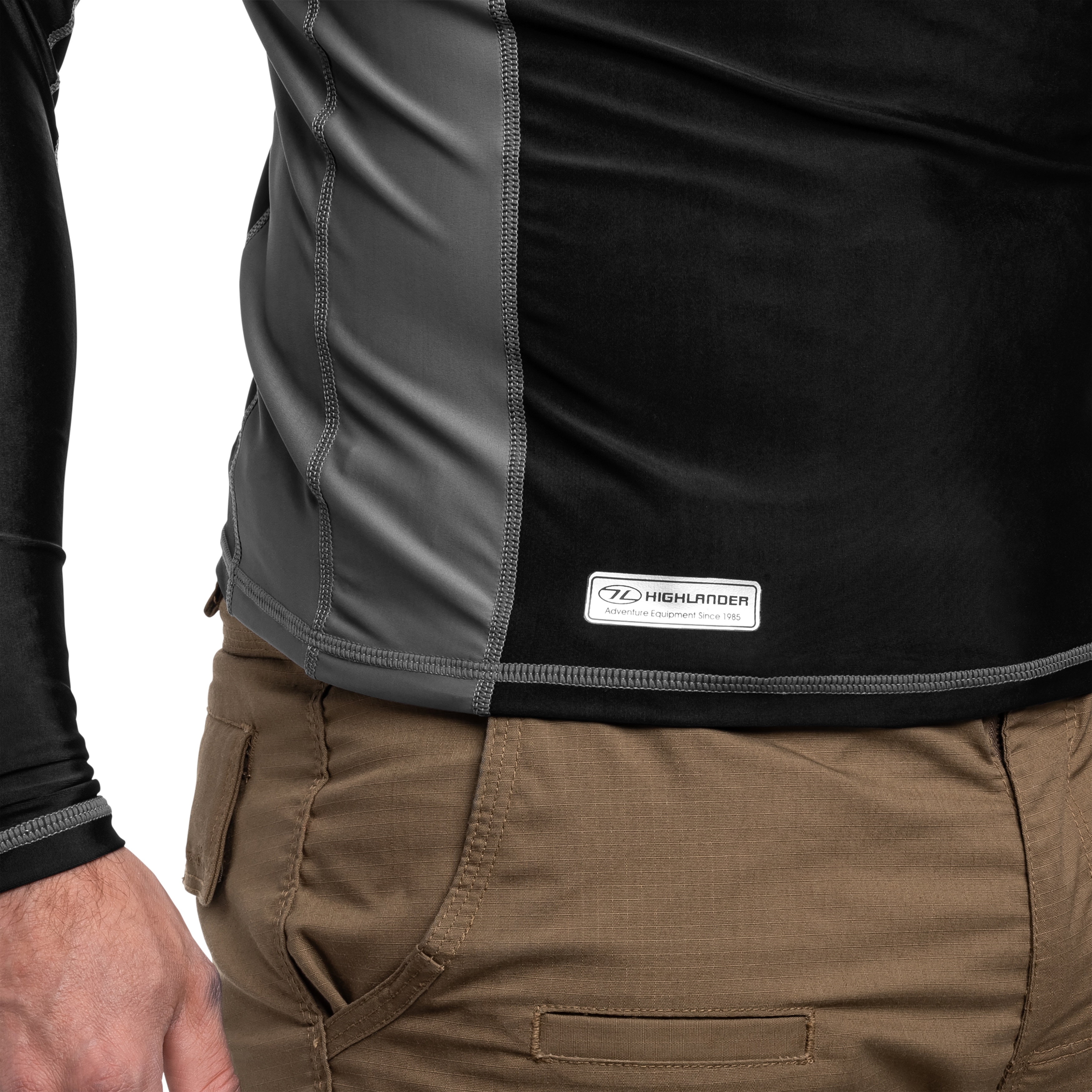 Koszulka termoaktywna Highlander Forces Pro Comp Long Sleeve - Black/Grey