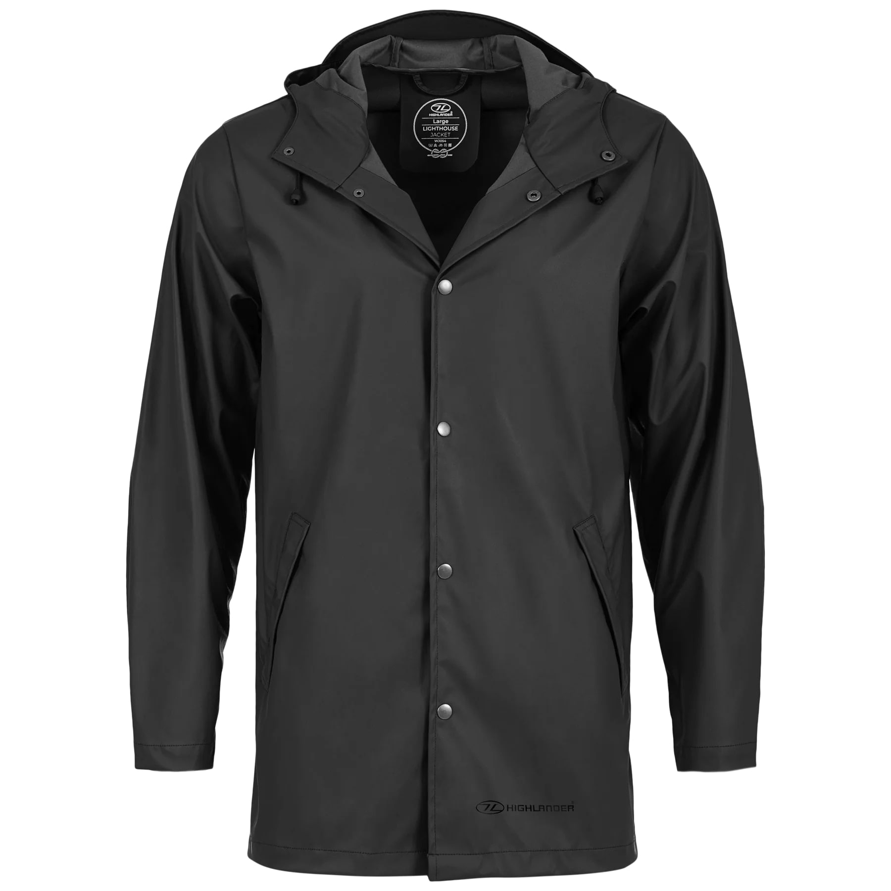 Kurtka Highlander Outdoor Lighthouse Rain Jacket - Black