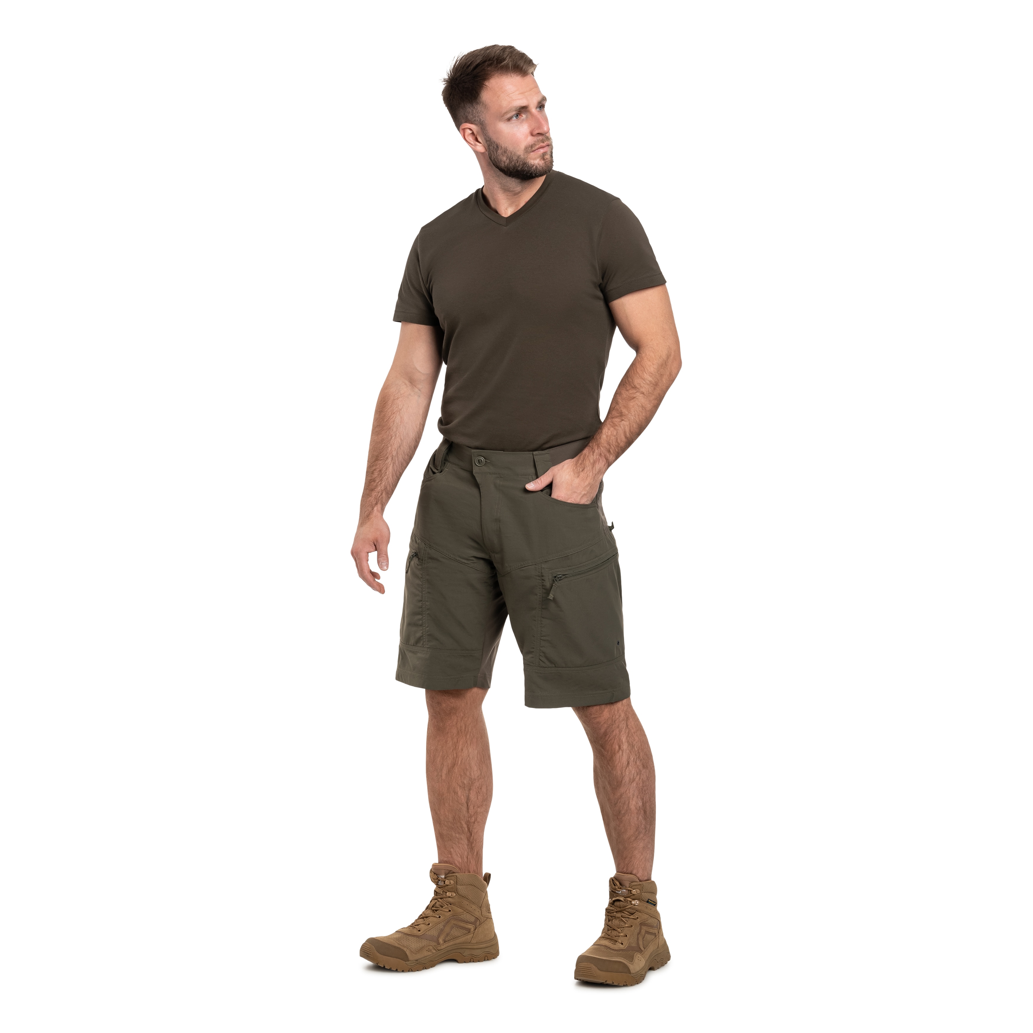 Шорти UF PRO P-40 Ranger Tactical Shorts - Brown Grey
