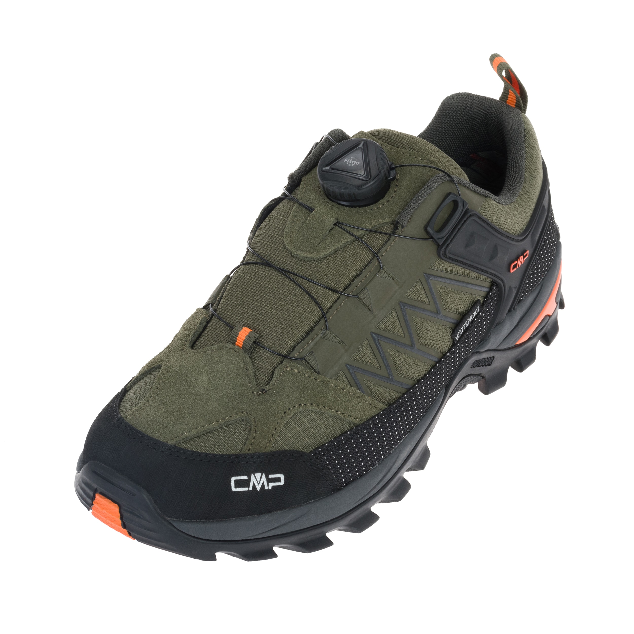 Buty trekkingowe CMP Rigel Fitgo - Olive/Flame