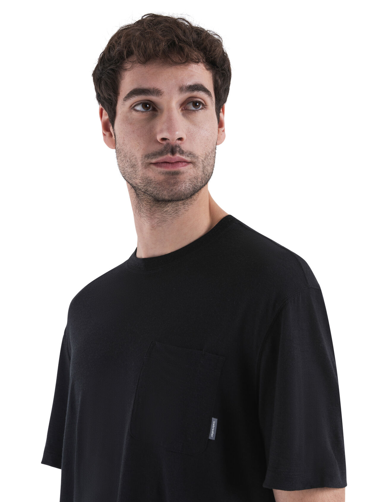 Koszulka T-Shirt Icebreaker Merino 150 Tech Lite Relaxed Pocket - Black