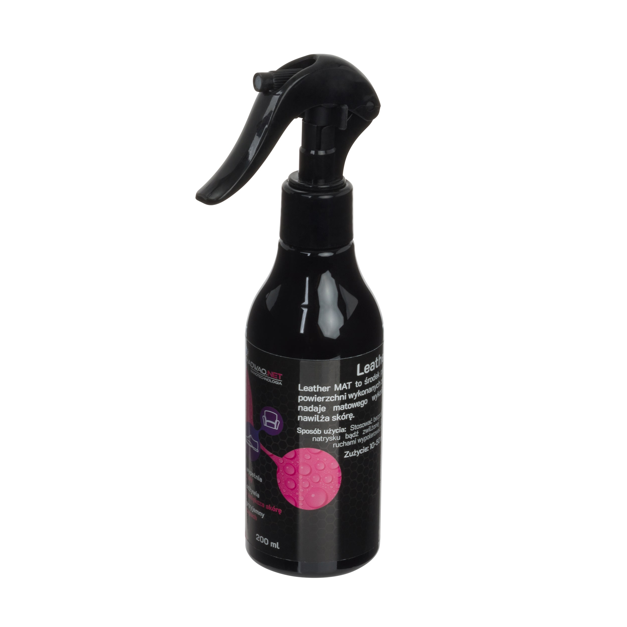 Impregnat Hadwao Leather Mat do pięlegnacji skóry i ekoskóry 200 ml