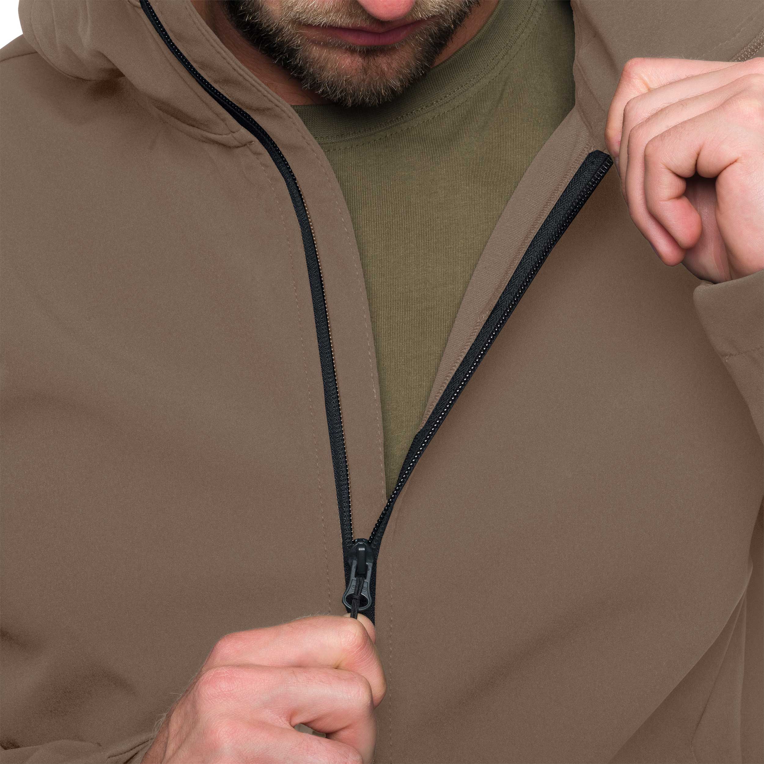 Kurtka 4F Softshell M324 - Brązowa