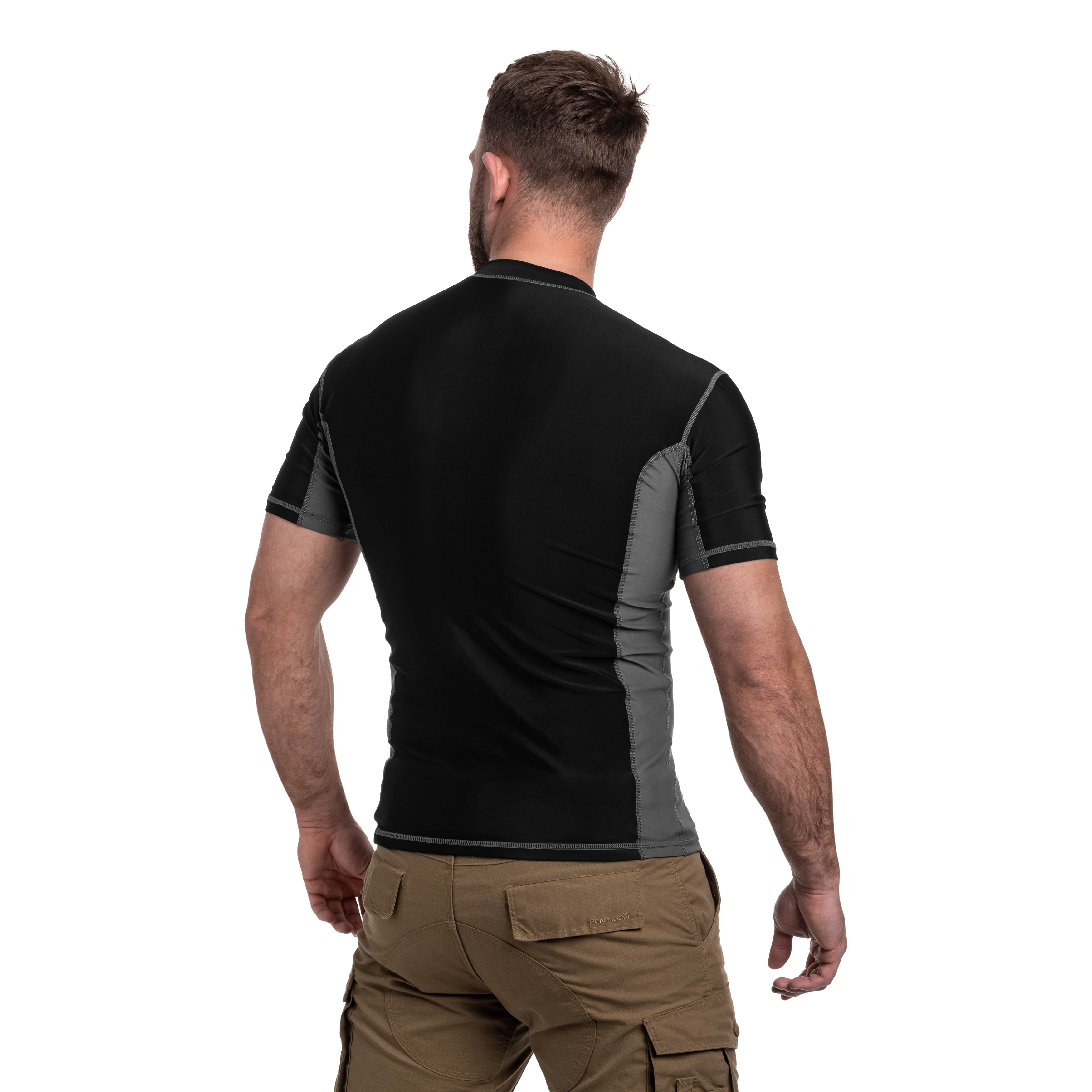 Koszulka termoaktywna Highlander Forces Pro Comp Short Sleeve - Black/Grey