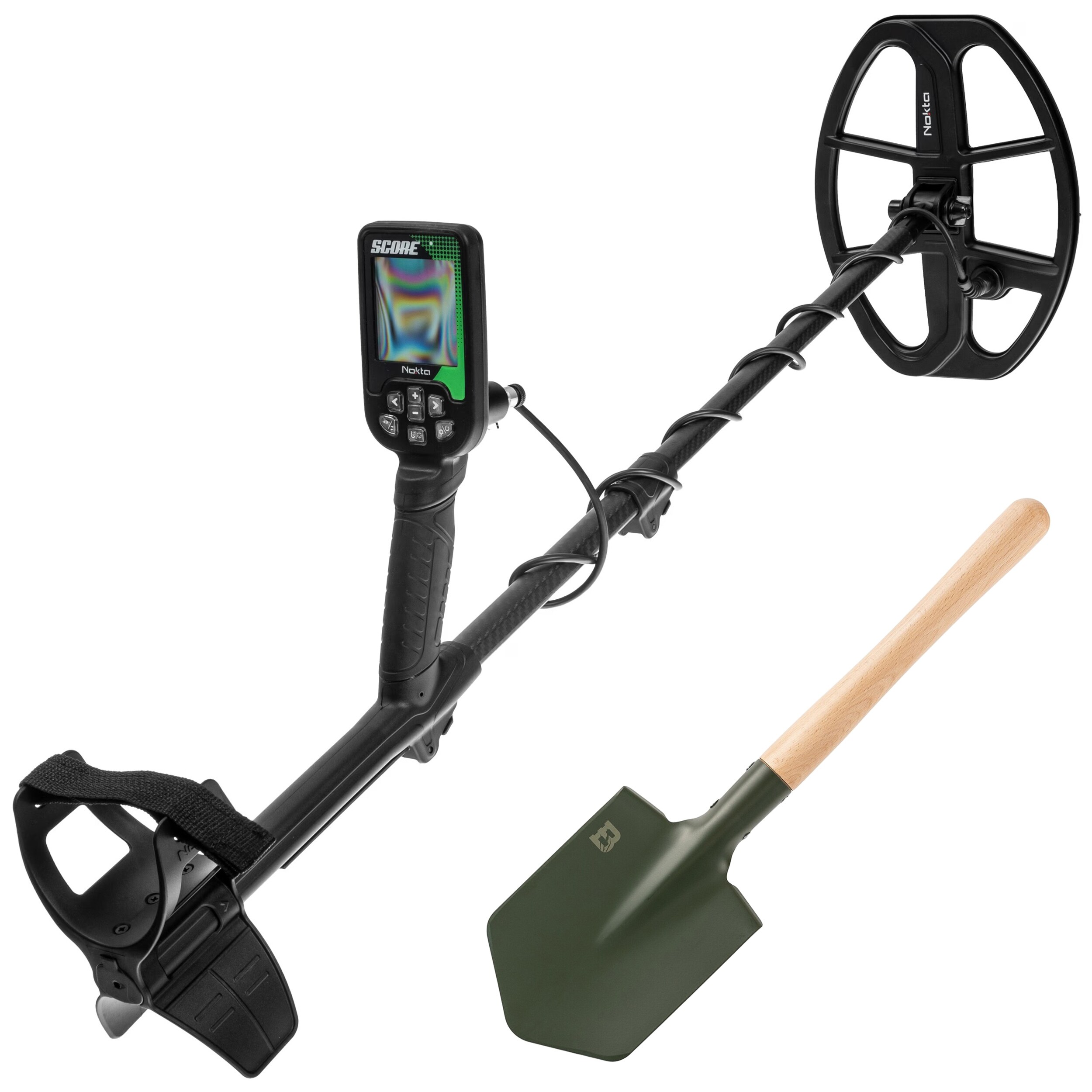 Wykrywacz metali Nokta Score + saperka Badger Outdoor Forces Shovel - zestaw