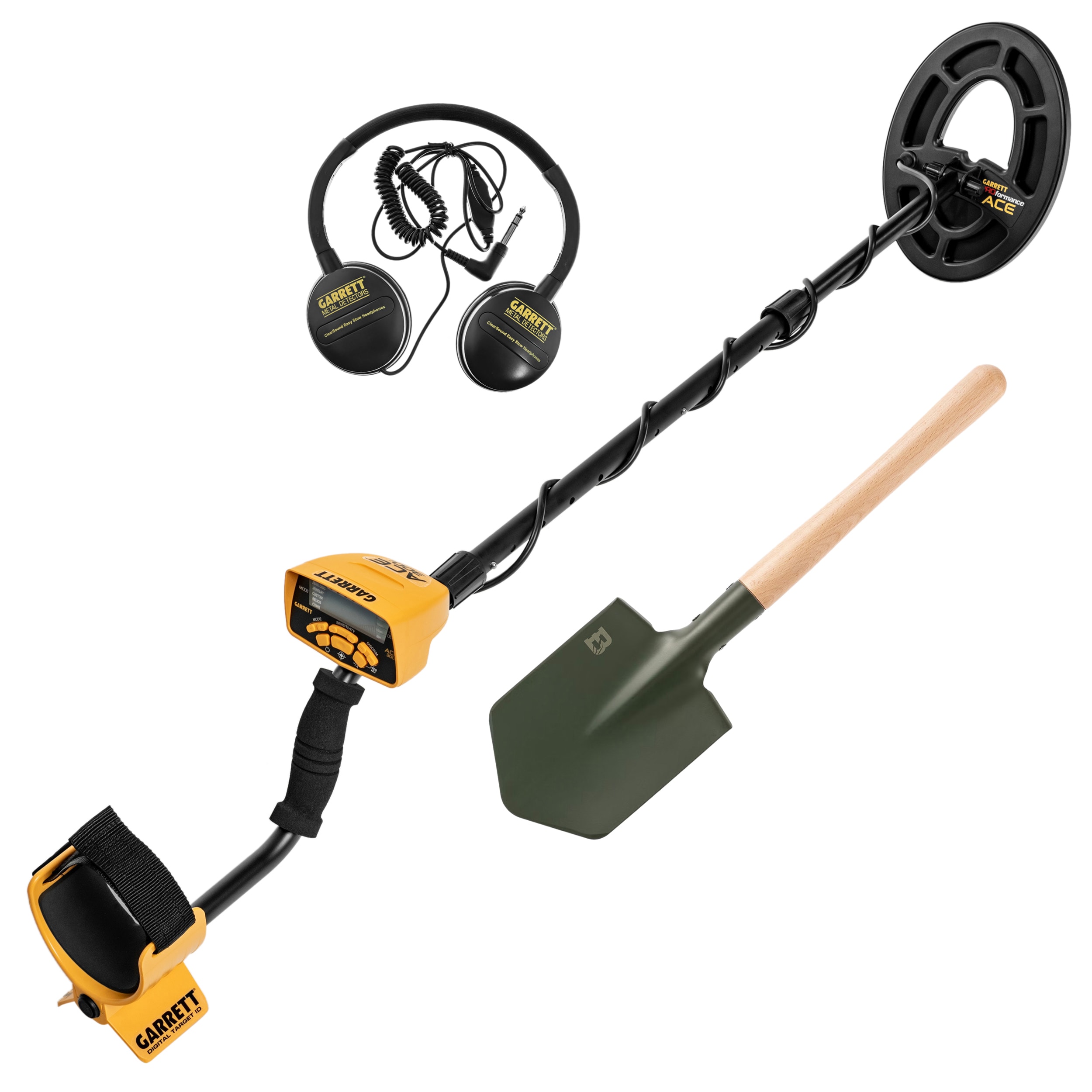 Wykrywacz metali Garrett ACE 300i + saperka Badger Outdoor Forces Shovel - zestaw