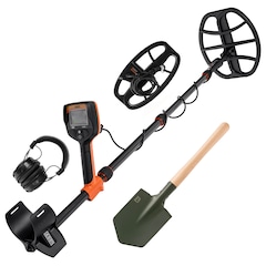 Wykrywacz metali Quest V80 + cewki Blizzard 9/11 + saperka Badger Outdoor Forces Shovel - zestaw