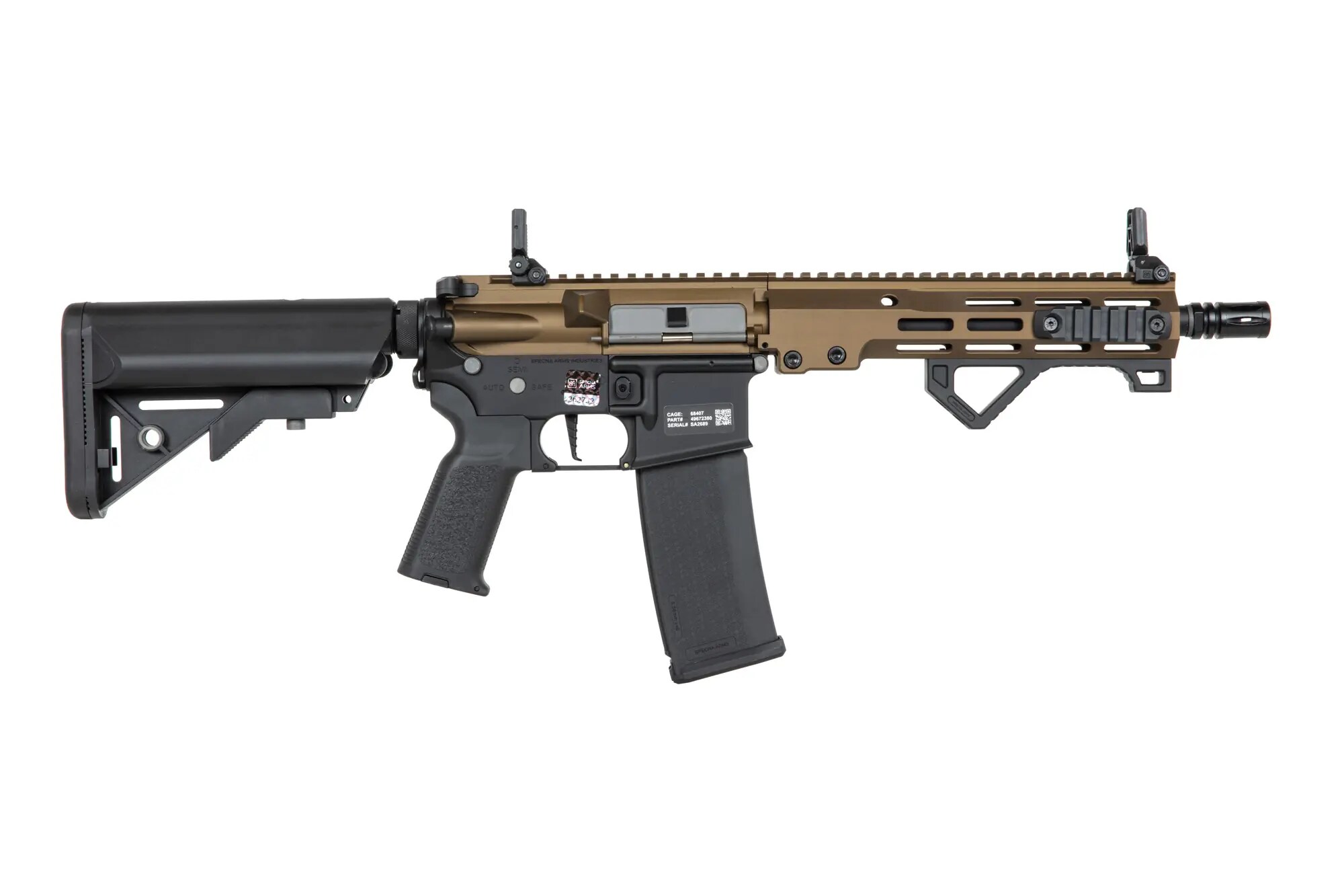 Karabinek szturmowy AEG Specna Arms SA-P23 PRIME HAL ETU - Half-Bronze