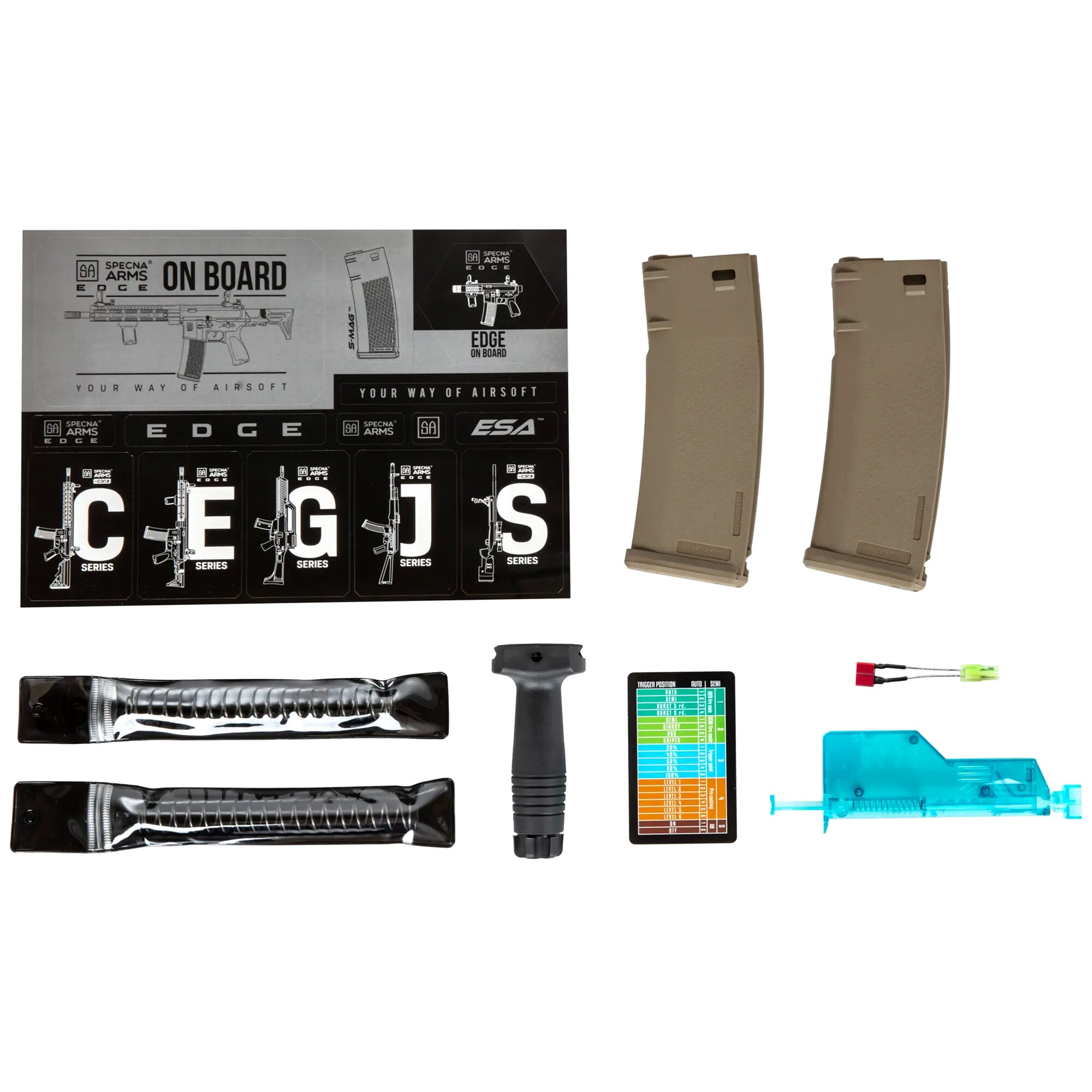 Karabinek szturmowy AEG Specna Arms SA-P19 PRIME HAL ETU Daniel Defense - Chaos Bronze