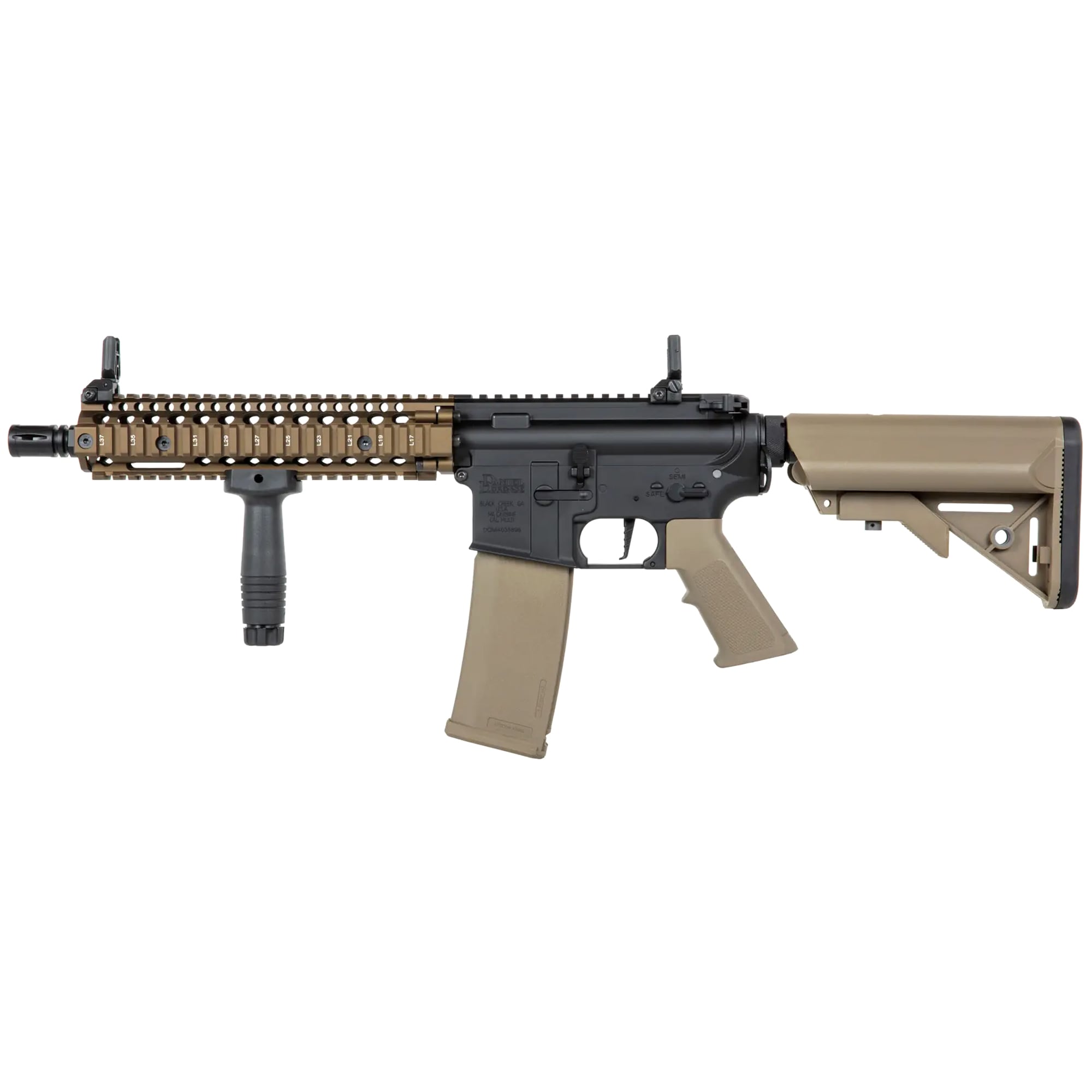 Karabinek szturmowy AEG Specna Arms SA-P19 PRIME HAL ETU Daniel Defense - Chaos Bronze