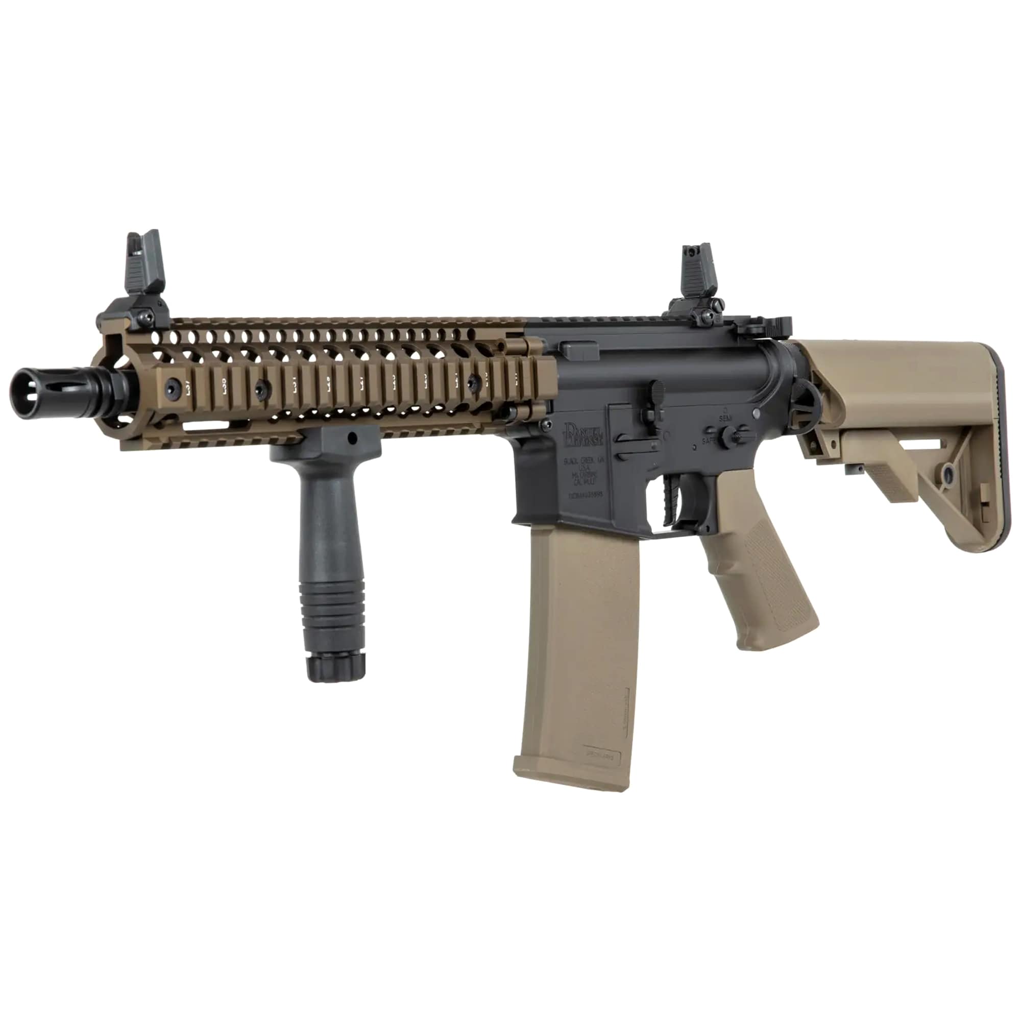 Karabinek szturmowy AEG Specna Arms SA-P19 PRIME HAL ETU Daniel Defense - Chaos Bronze