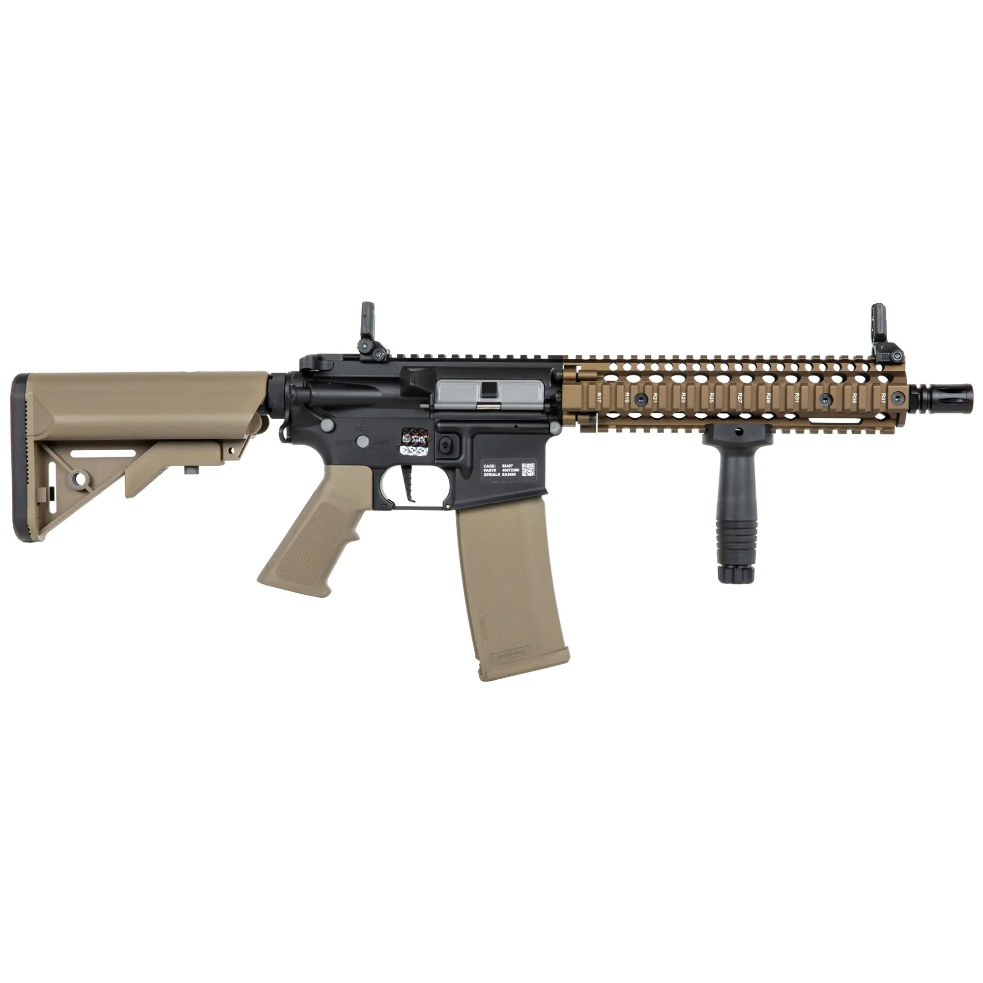 Karabinek szturmowy AEG Specna Arms SA-P19 PRIME HAL ETU Daniel Defense - Chaos Bronze