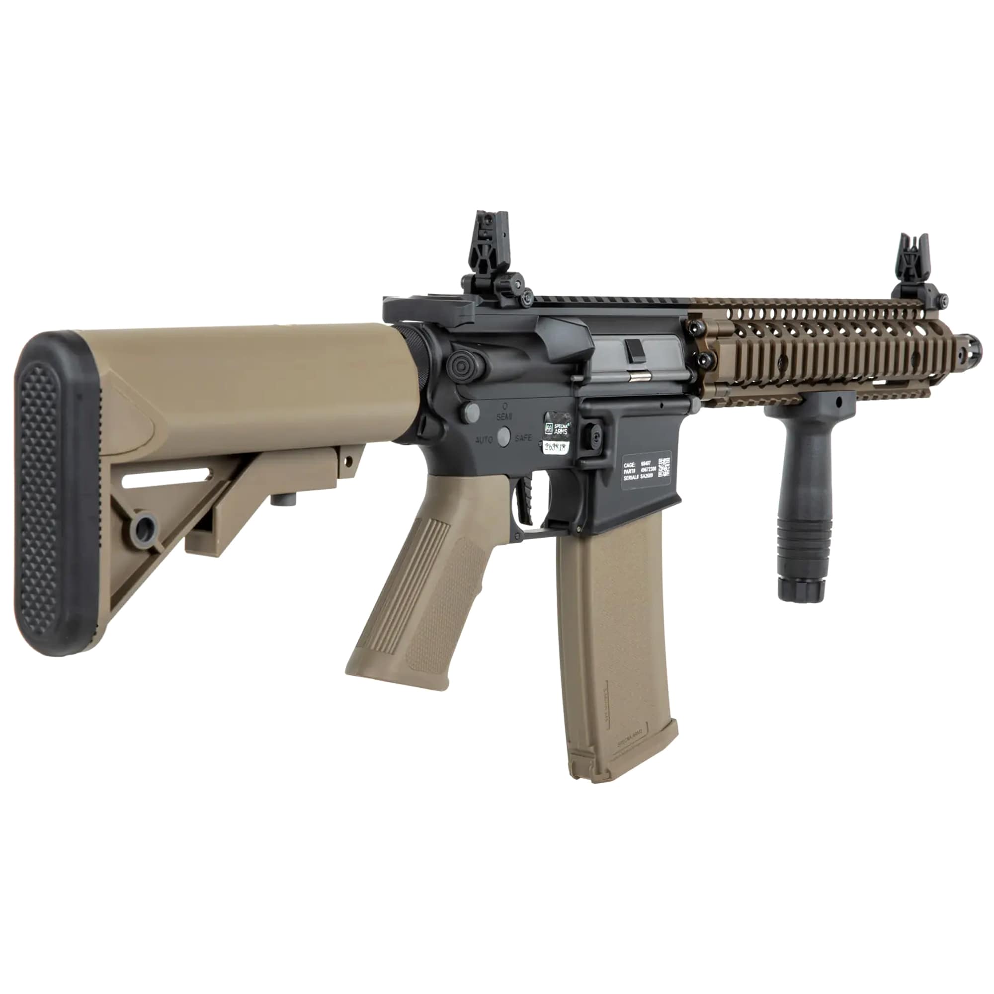 Karabinek szturmowy AEG Specna Arms SA-P19 PRIME HAL ETU Daniel Defense - Chaos Bronze