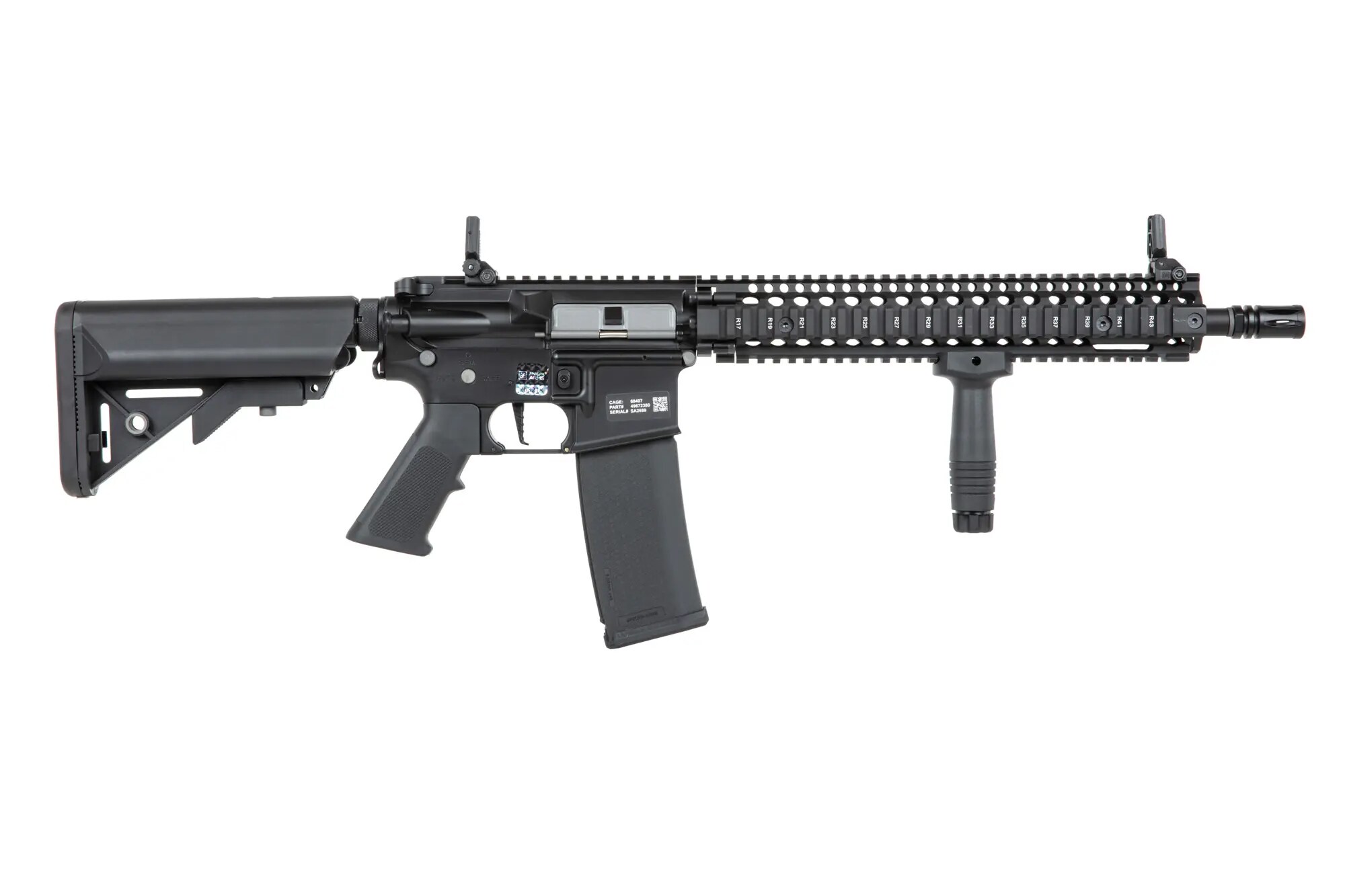 Karabinek szturmowy AEG Specna Arms Daniel Defense MK18 SA-P26 Prime HAL ETU - Black
