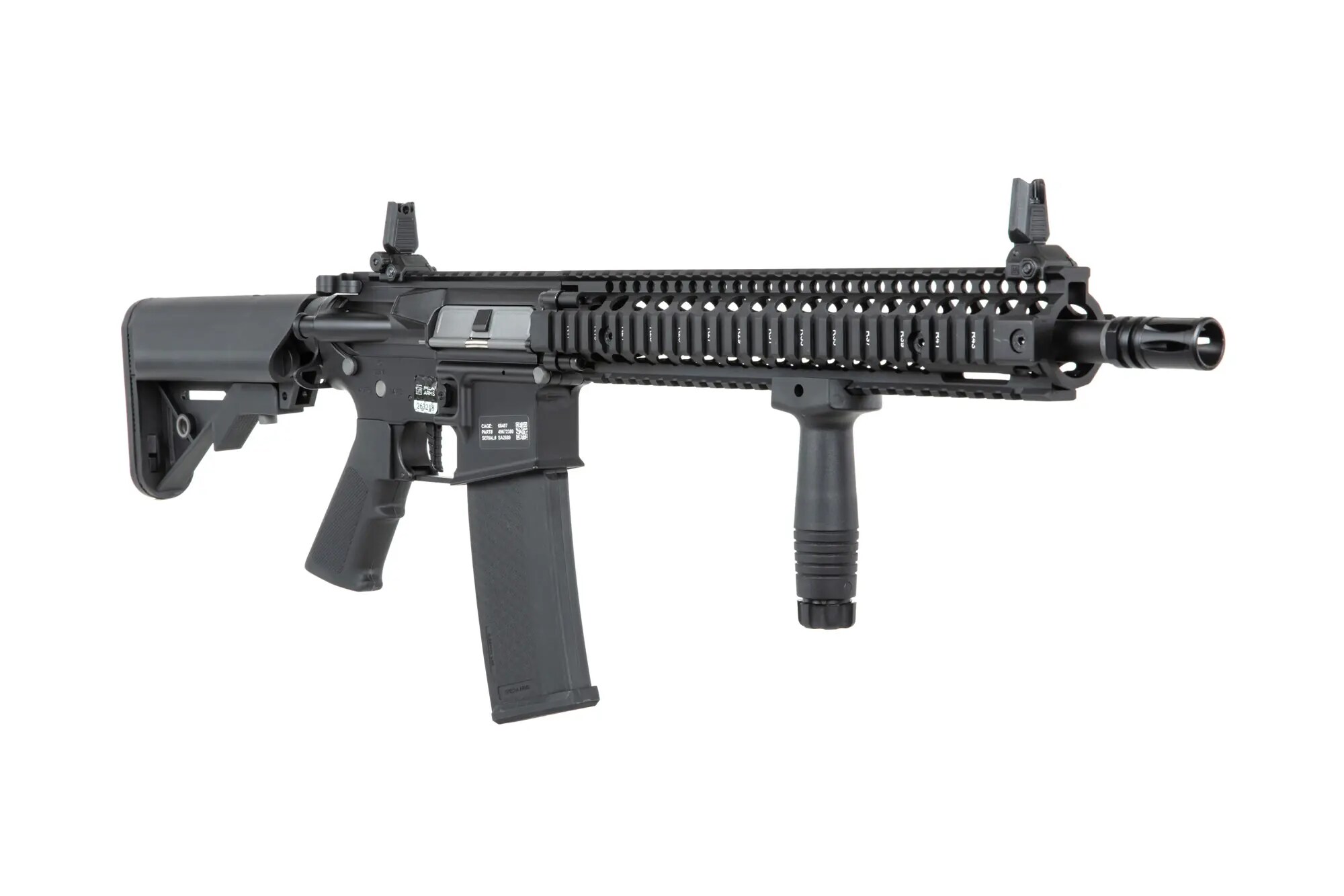 Karabinek szturmowy AEG Specna Arms Daniel Defense MK18 SA-P26 Prime HAL ETU - Black