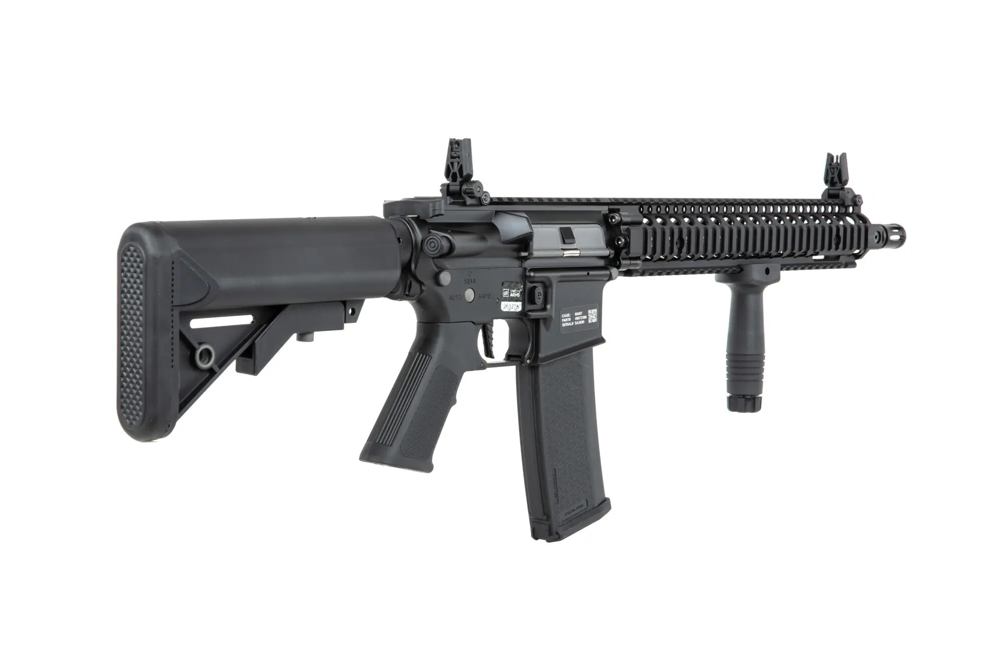 Karabinek szturmowy AEG Specna Arms Daniel Defense MK18 SA-P26 Prime HAL ETU - Black