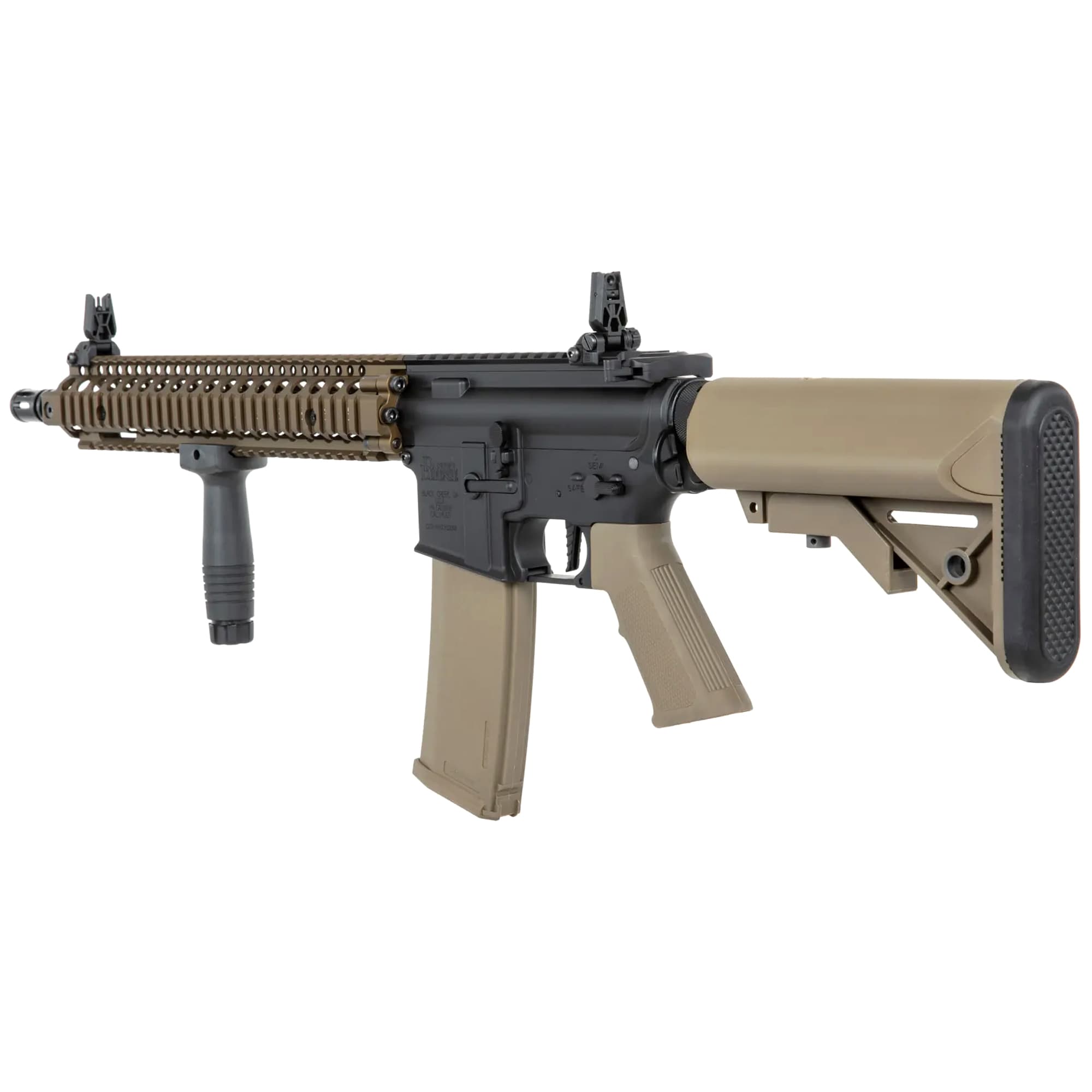 Karabinek szturmowy AEG Specna Arms Daniel Defense MK18 SA-P26 Prime HAL ETU - Chaos Bronze