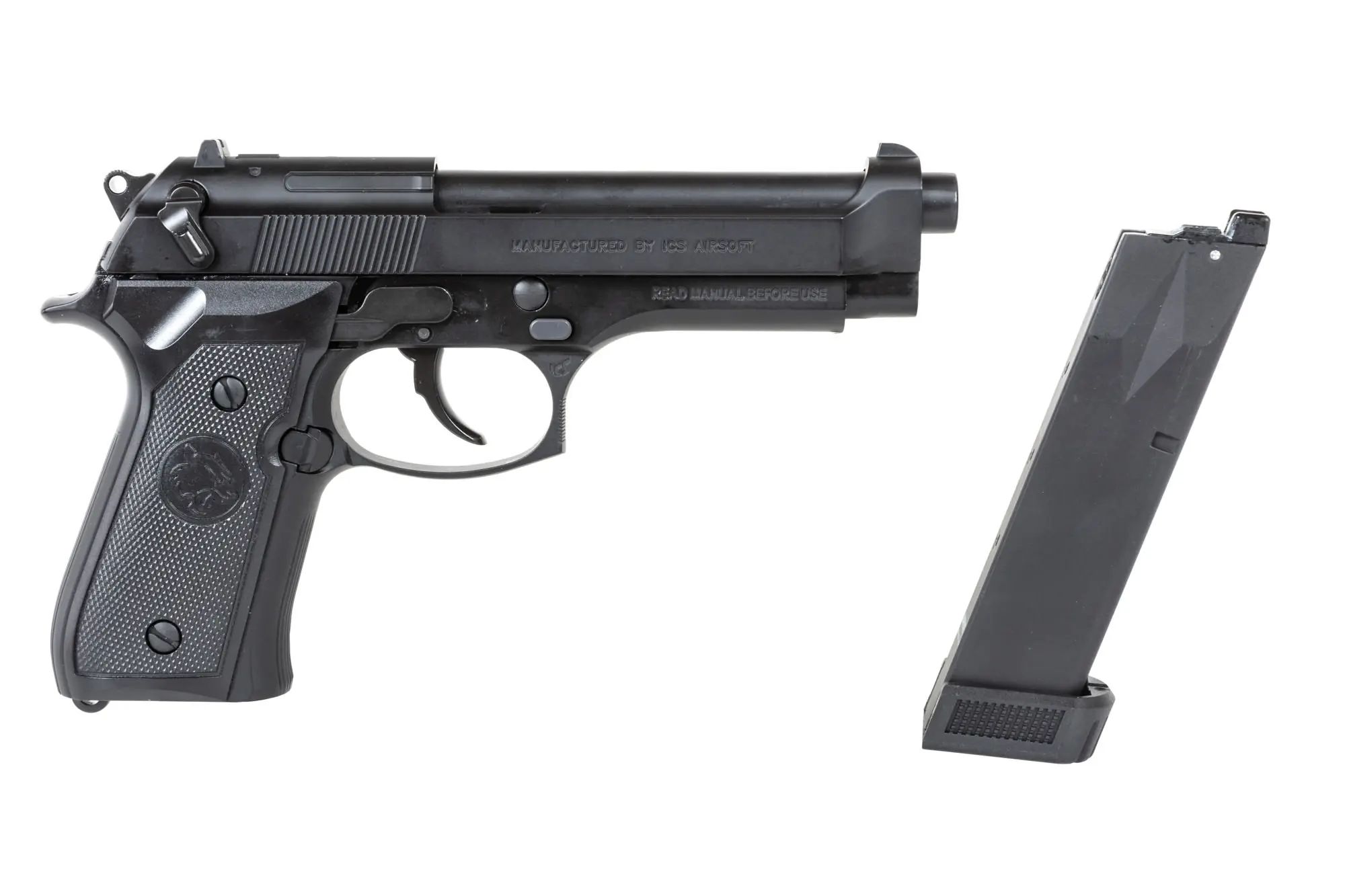 Pistolet ASG GBB ICS BLE-BM9 Dual Power - Black