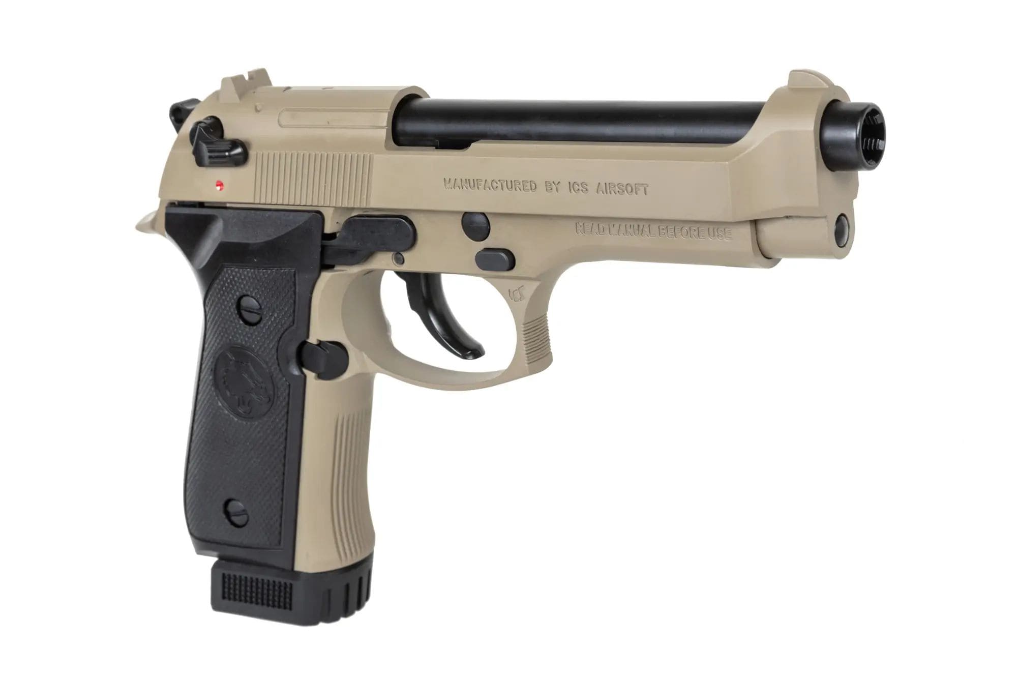 Пістолет ASG GBB ICS BLE-BM9 Dual Power - Half-Tan