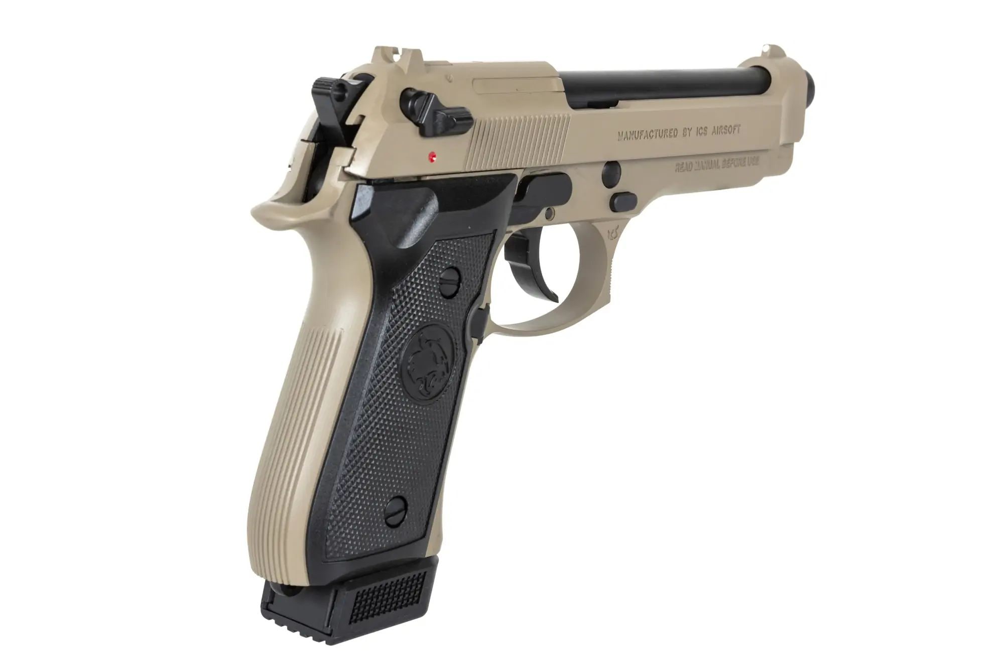 Пістолет ASG GBB ICS BLE-BM9 Dual Power - Half-Tan