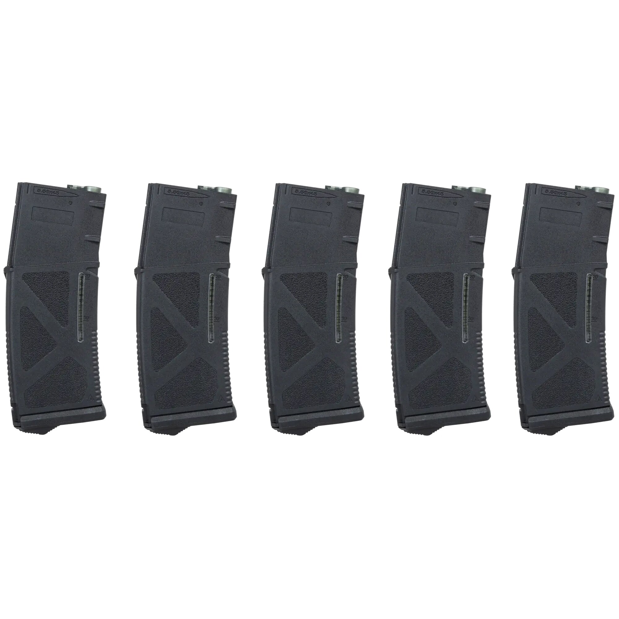 Набір з 5 магазинів ASG Arcturus Mid-Cap EMM Variable-Cap для реплік M4/M16 - Black