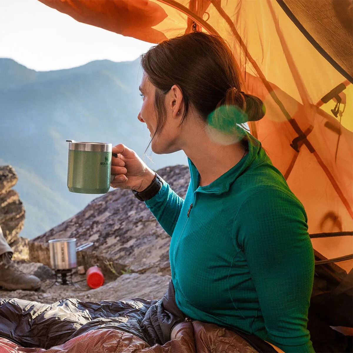 Kubek termiczny Stanley Legendary Classic Camp Mug 350 ml - Hammertone Green