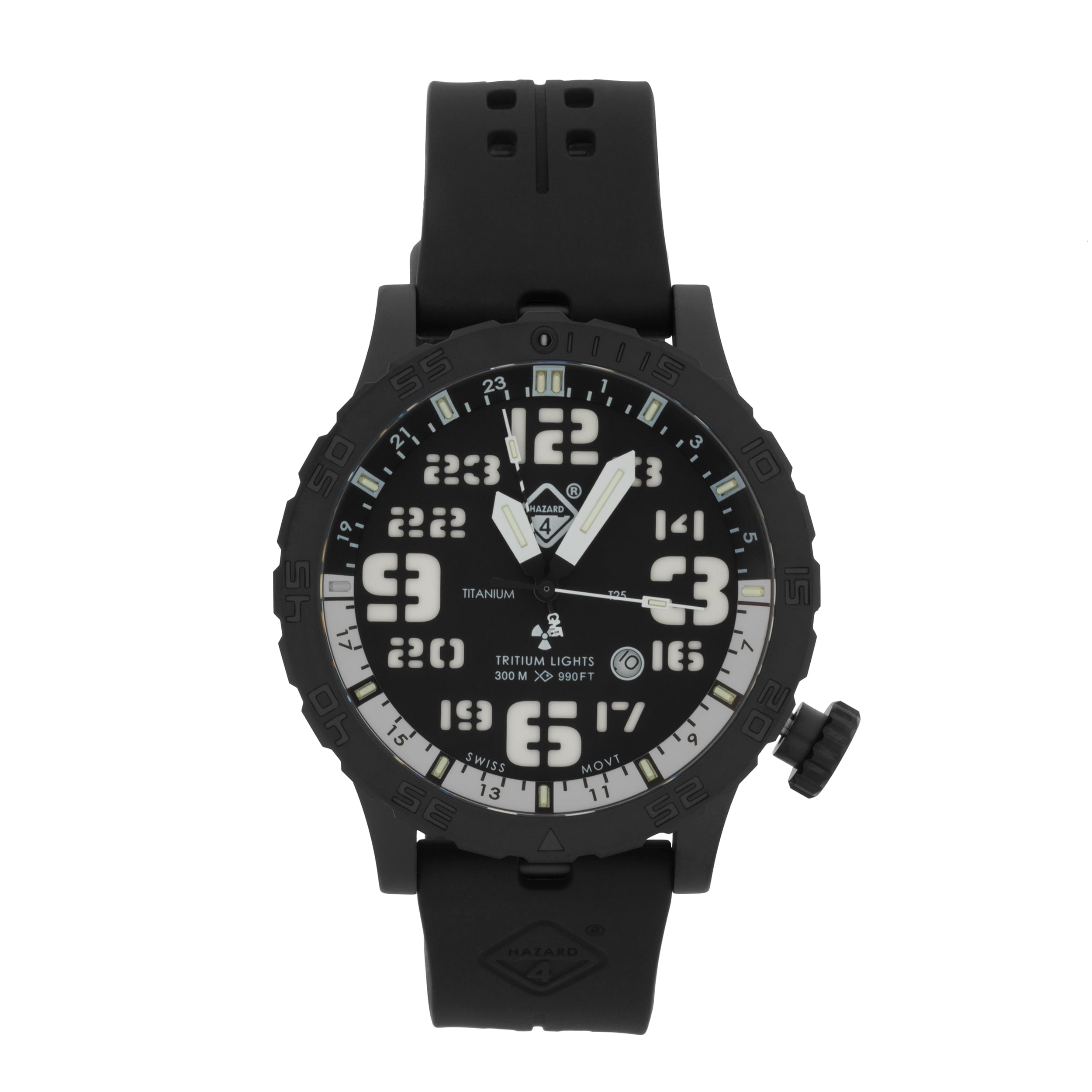 Годинник Hazard 4 Heavy Water Diver Nightwatch GMT - Black