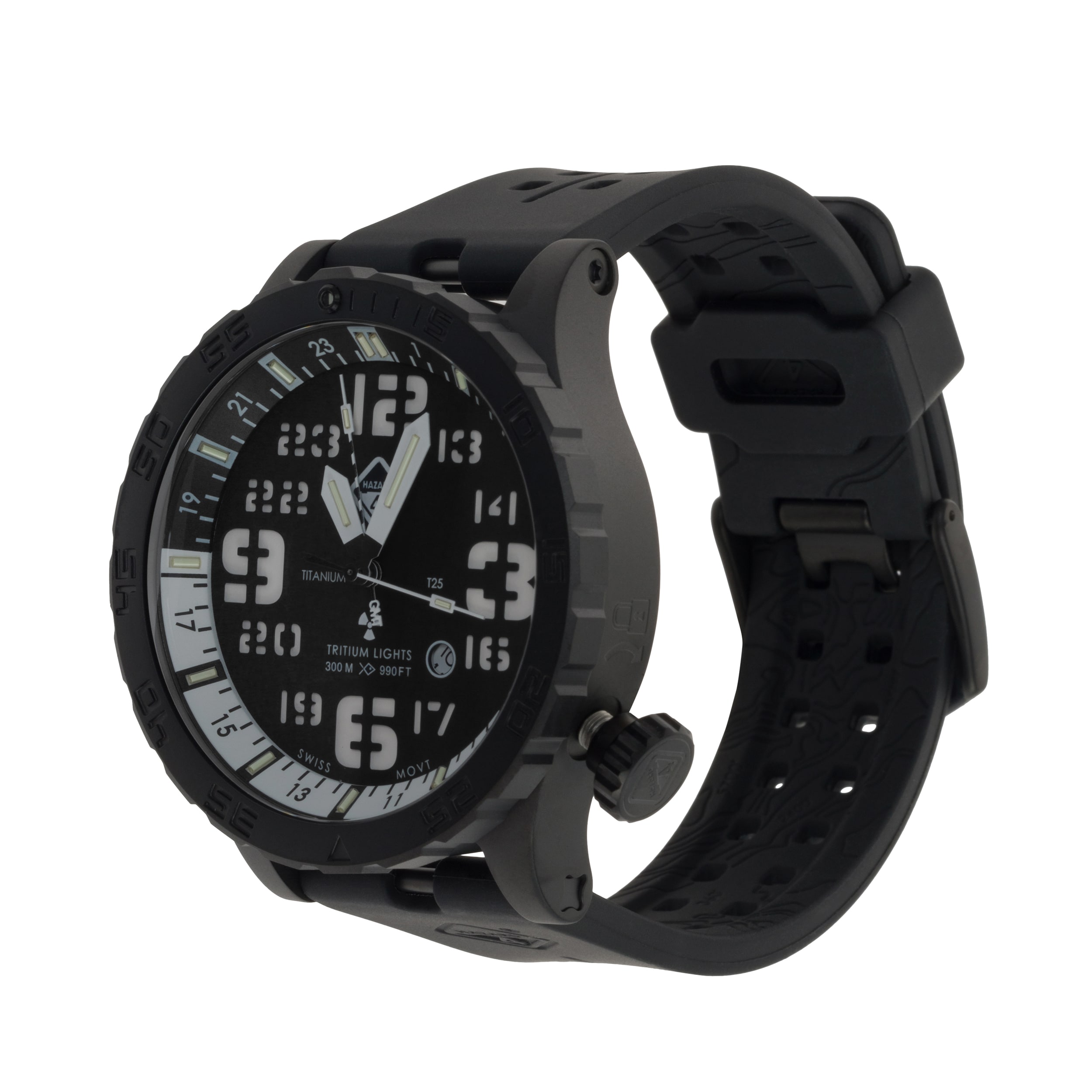 Zegarek Hazard 4 Heavy Water Diver Nightwatch GMT - Black