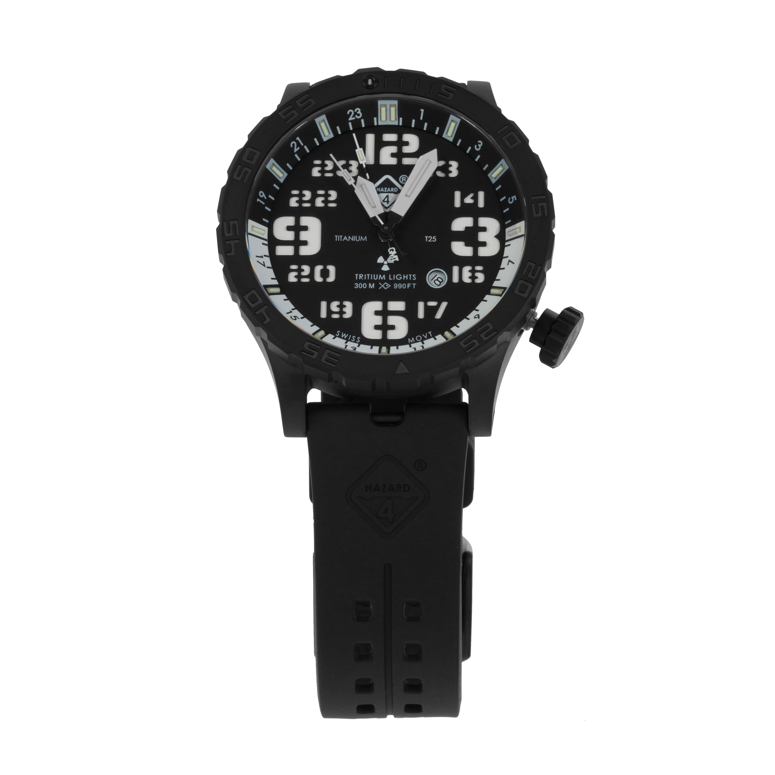 Zegarek Hazard 4 Heavy Water Diver Nightwatch GMT - Black