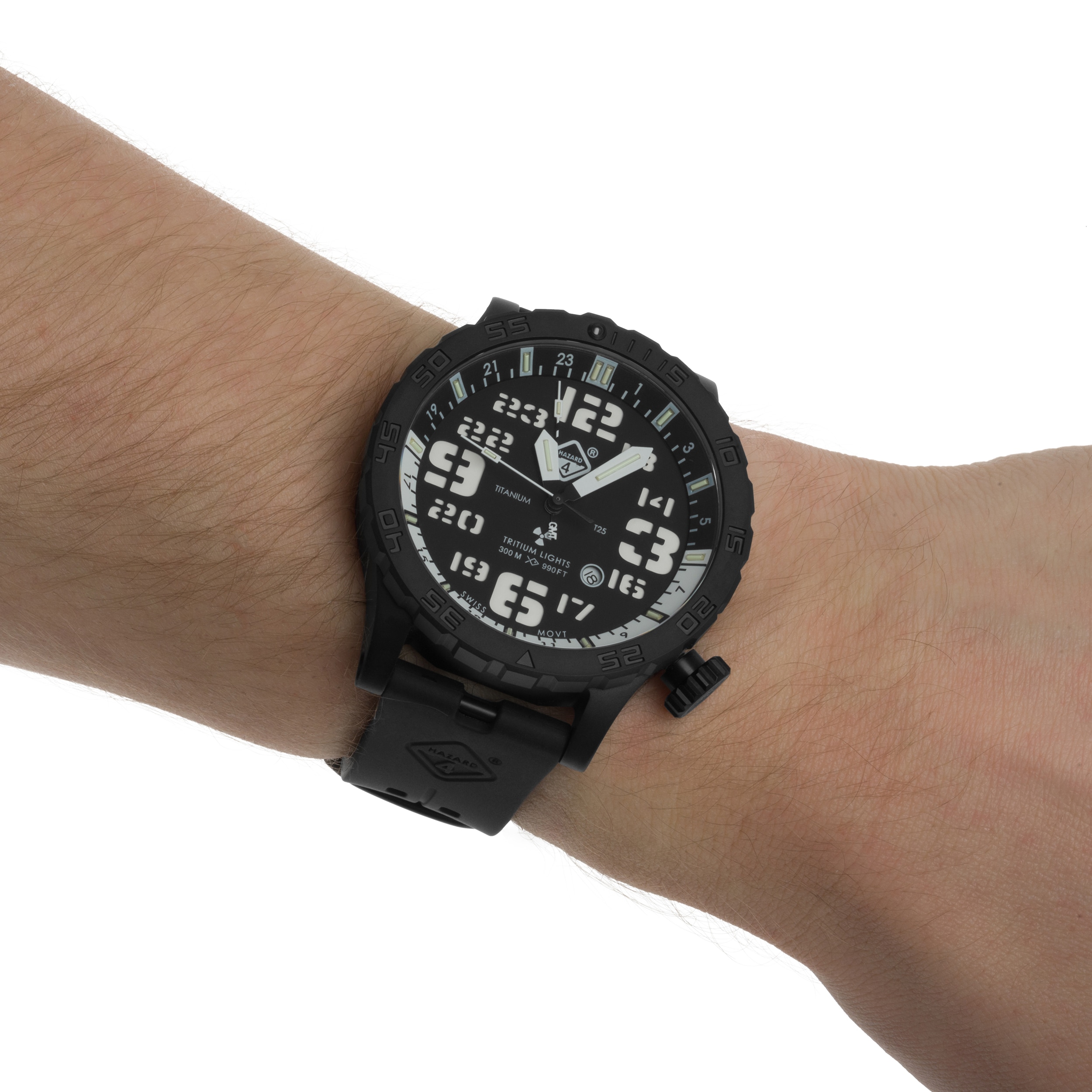 Zegarek Hazard 4 Heavy Water Diver Nightwatch GMT - Black